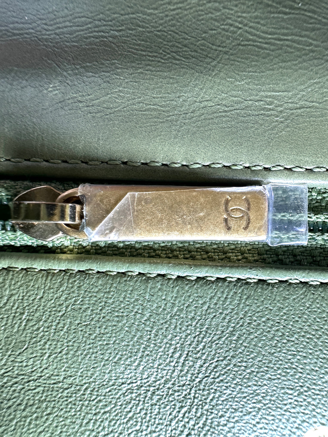 Chanel CoCo Handle Green Chevron Quilted Leather Lizard Handle Medium Size Shoulder Bag(25***43) CC2377