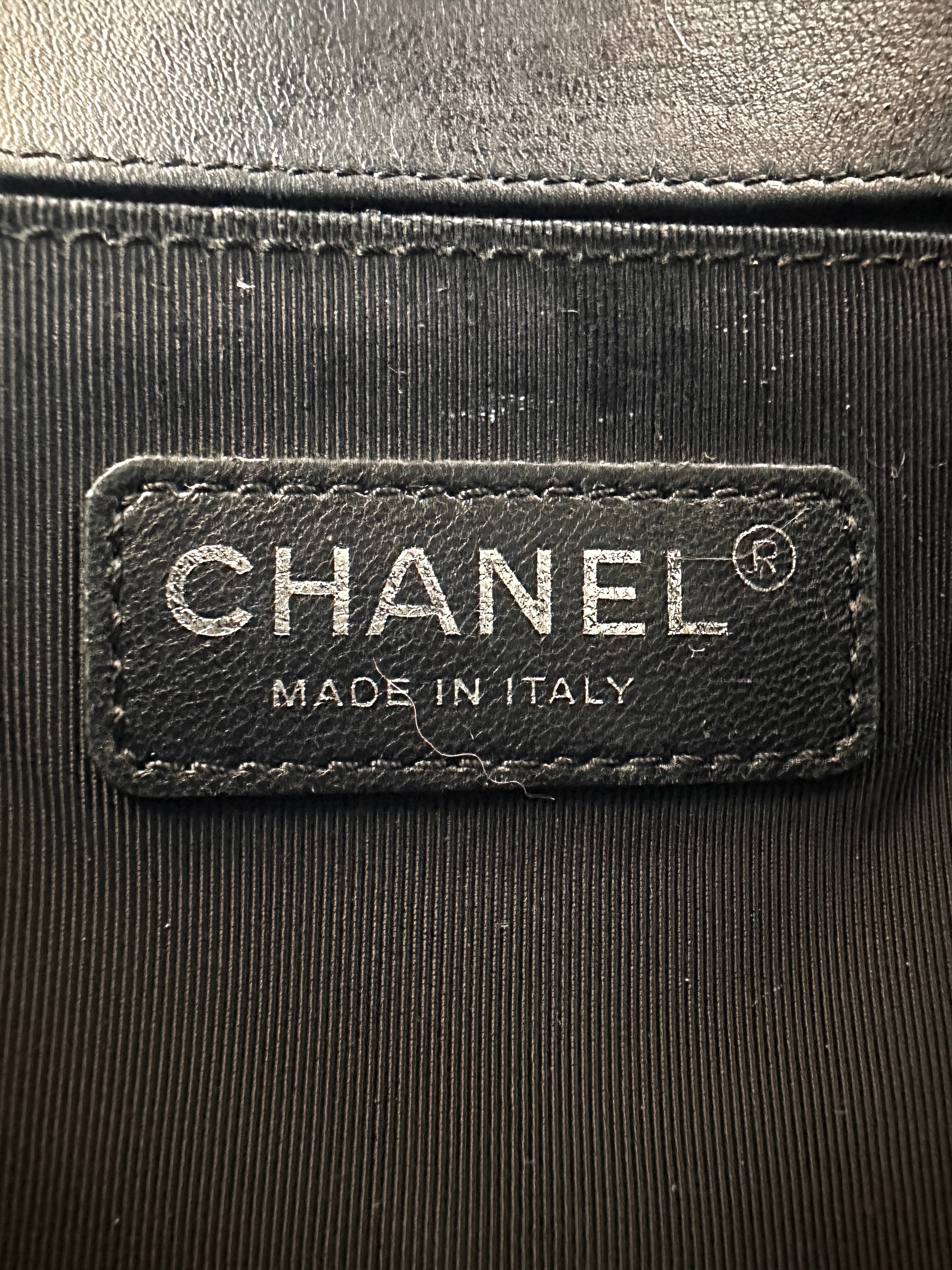 Chanel LeBoy Black Quilted Patent Leather Flap Bag(20***81) CC2378