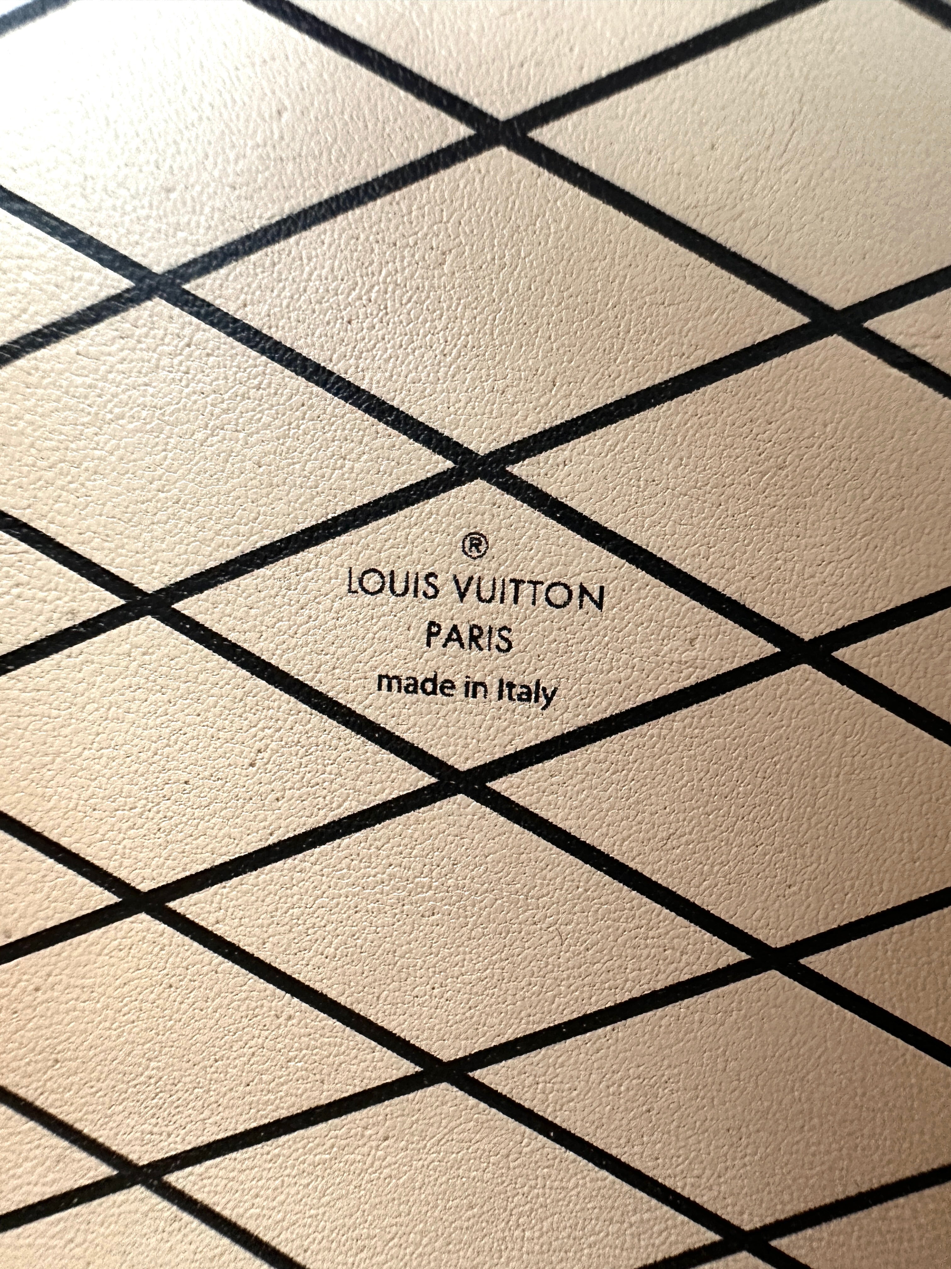 Louis Vuitton Petite Malle Blue Denim Leather Shoulder Bag LV3167