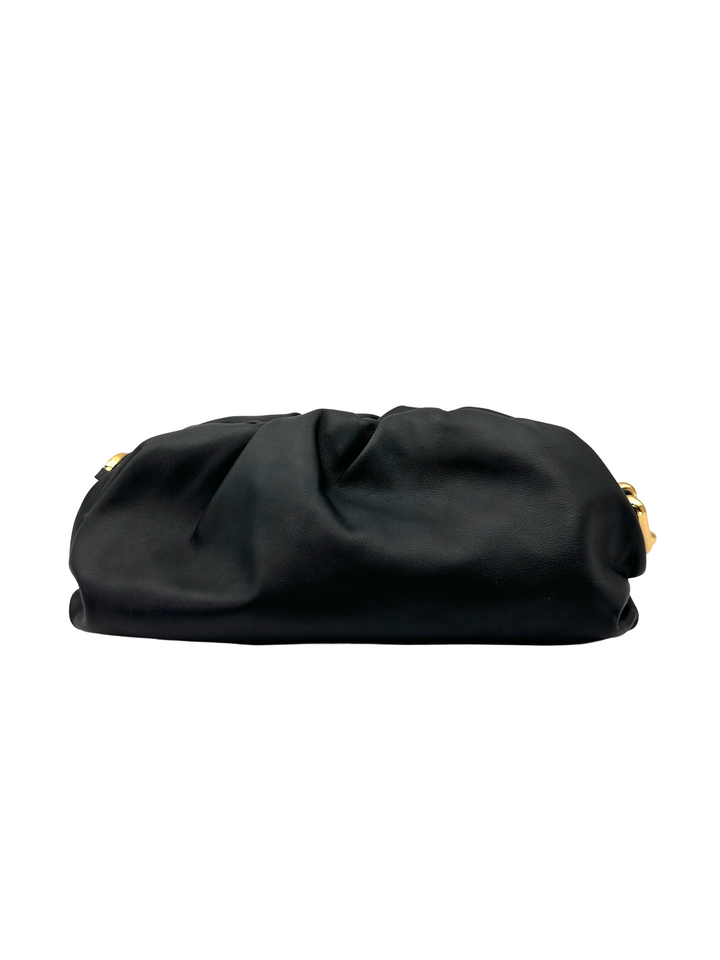 Bottega Veneta The Mini Pouch Black Leather Bag BV138