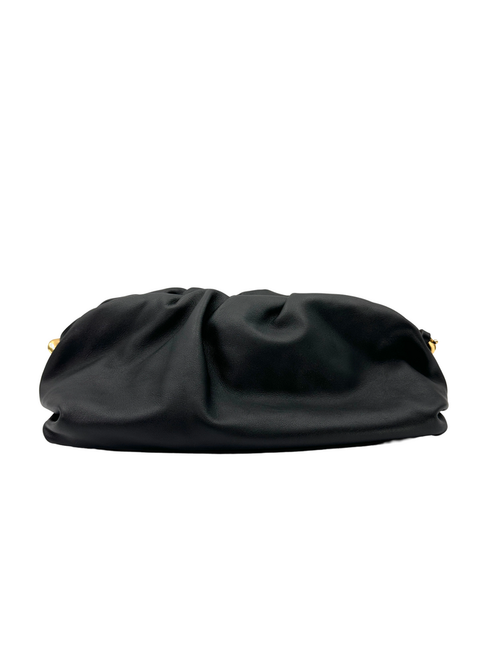 Bottega Veneta The Mini Pouch Black Leather Bag BV138