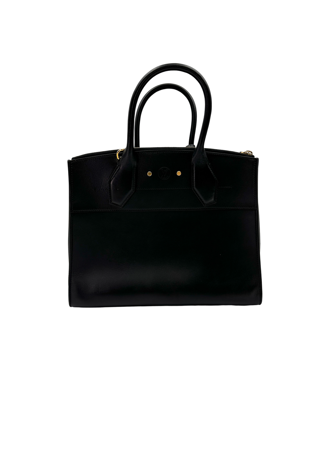Louis Vuitton City Steamer Black Leather Handle Bag LV3169