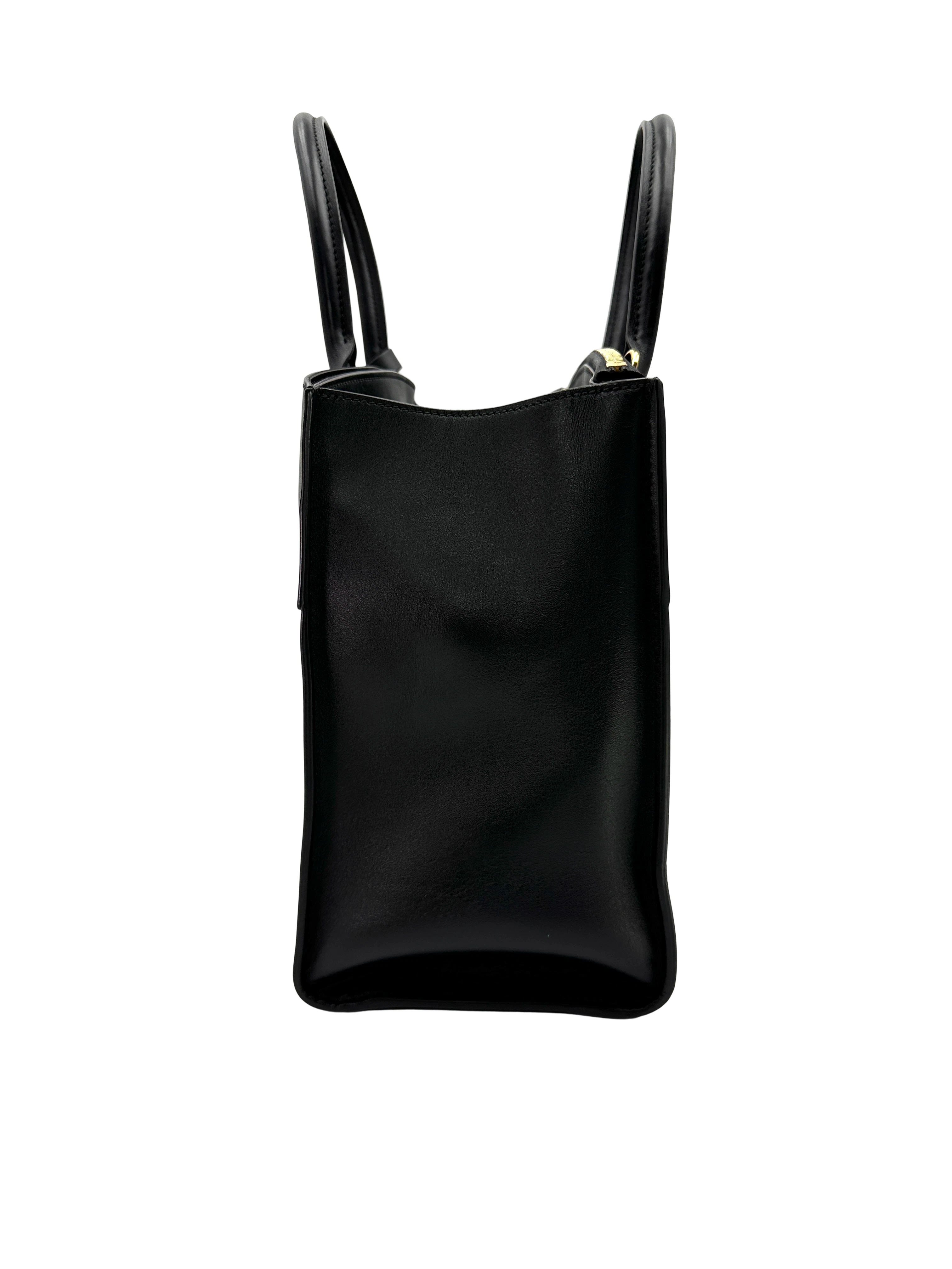 Louis Vuitton City Steamer Black Leather Handle Bag LV3169