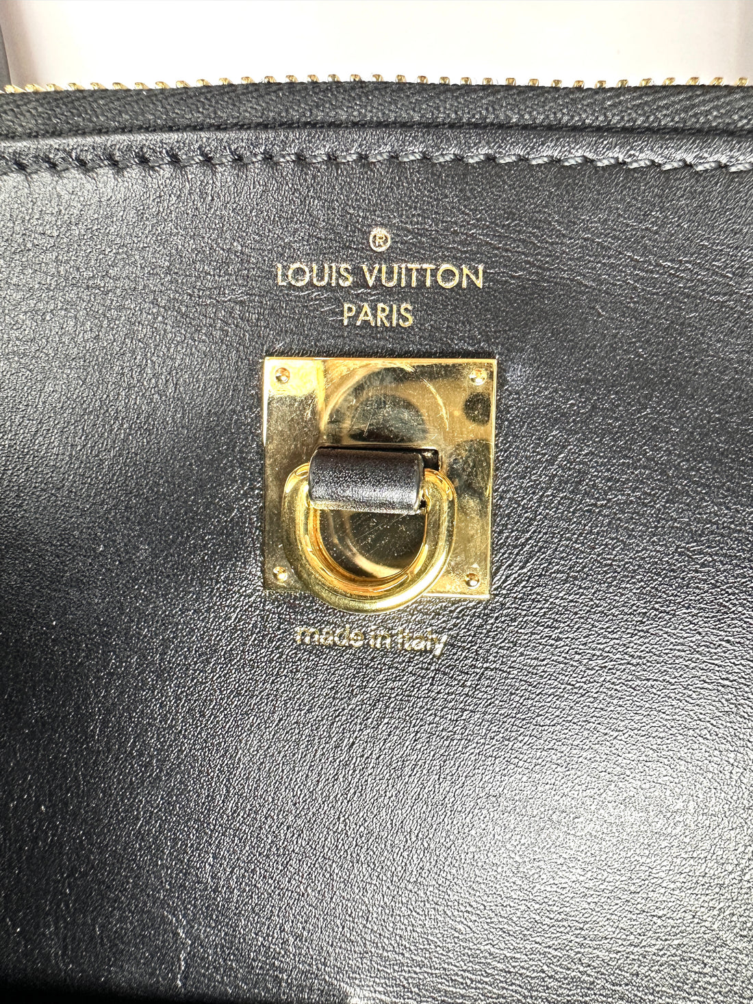 Louis Vuitton City Steamer Black Leather Handle Bag LV3169