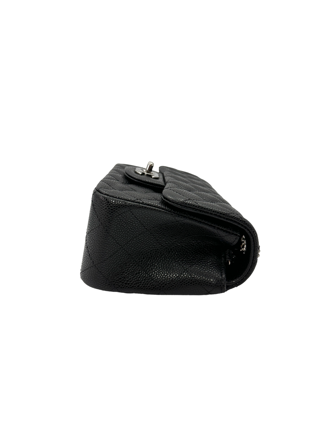 Chanel Classic Flap Black Quilted Leather Mini Flap Bag(14***52) CC2386