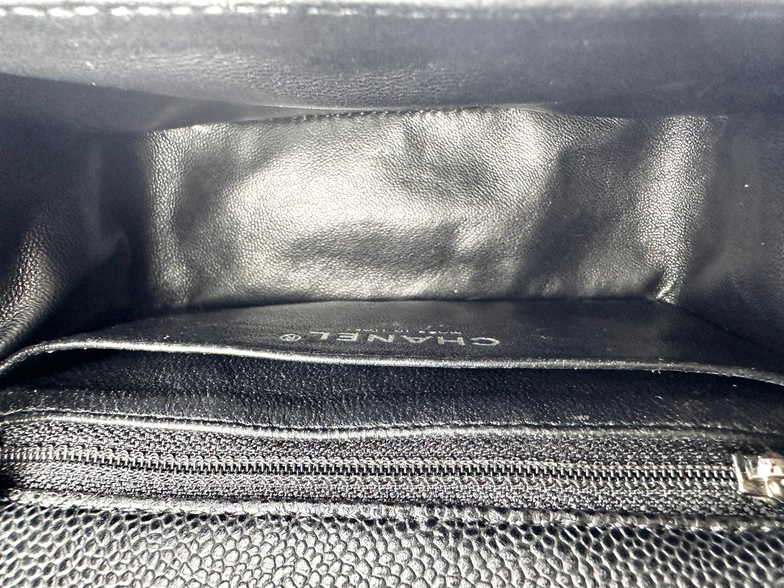 Chanel Classic Flap Black Quilted Leather Mini Flap Bag(14***52) CC2386