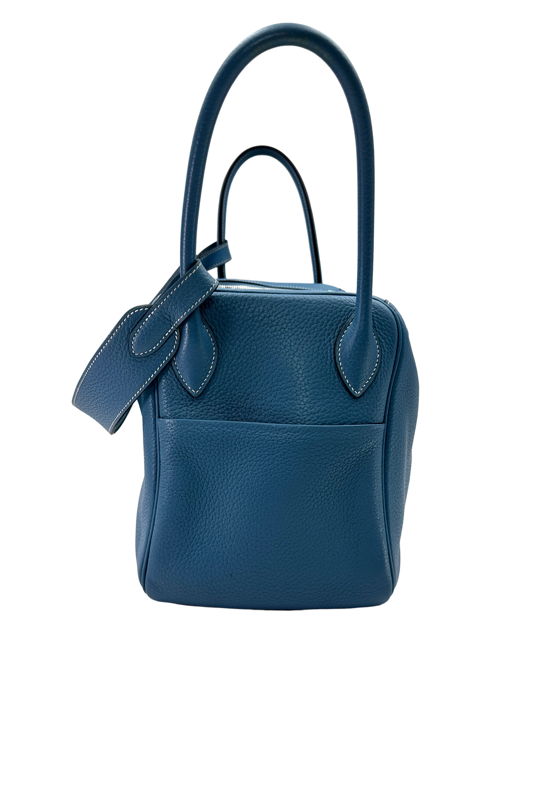 Hermes Lindy34 Blue Leather Handle Bag HR138