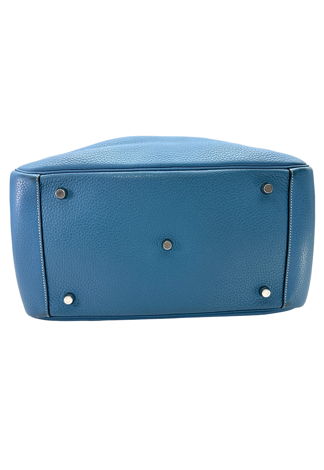 Hermes Lindy34 Blue Leather Handle Bag HR138