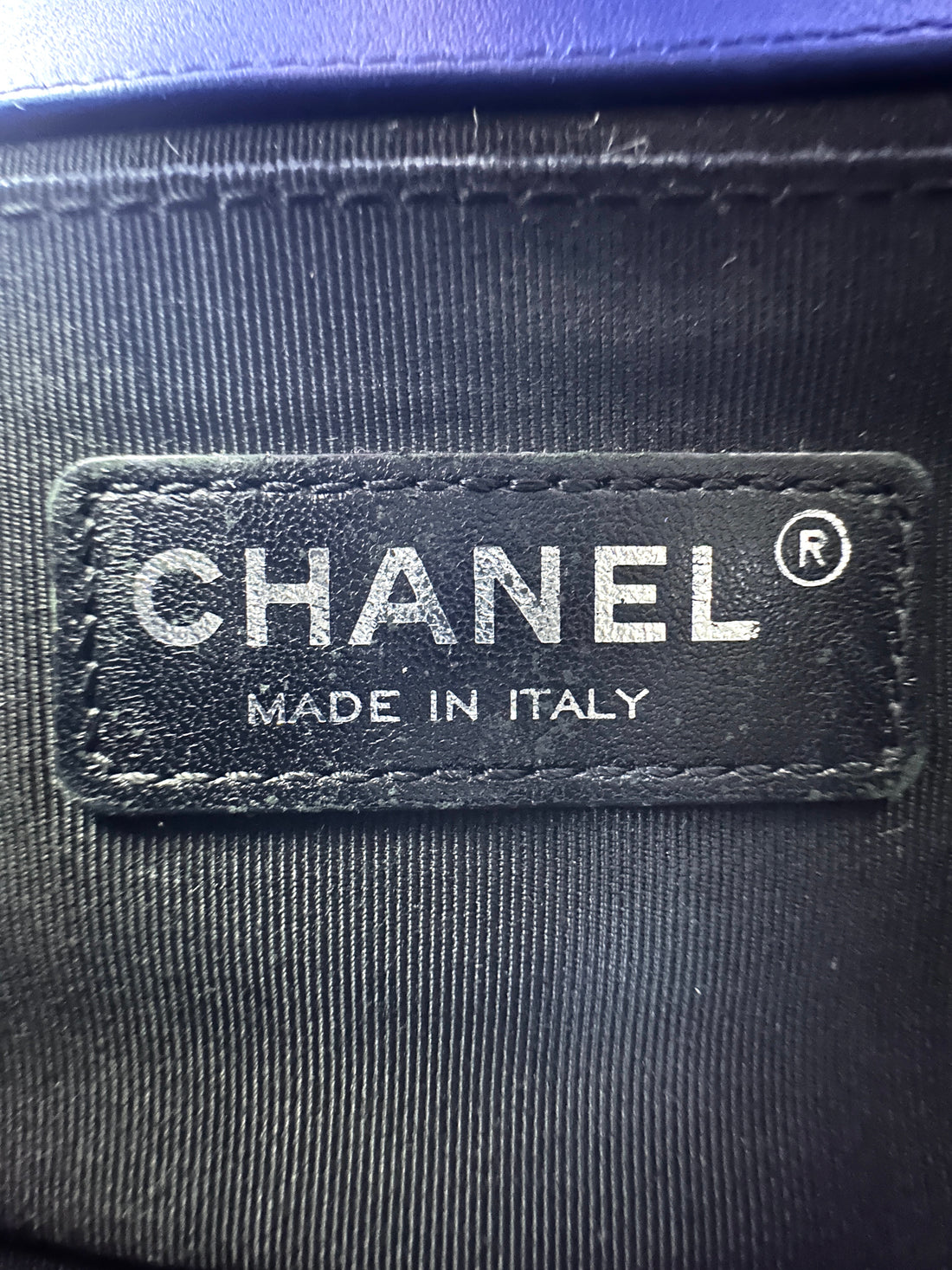 Chanel LeBoy Blue Quilted Patent Leather Small Size Flap Bag(20***16) CC2391