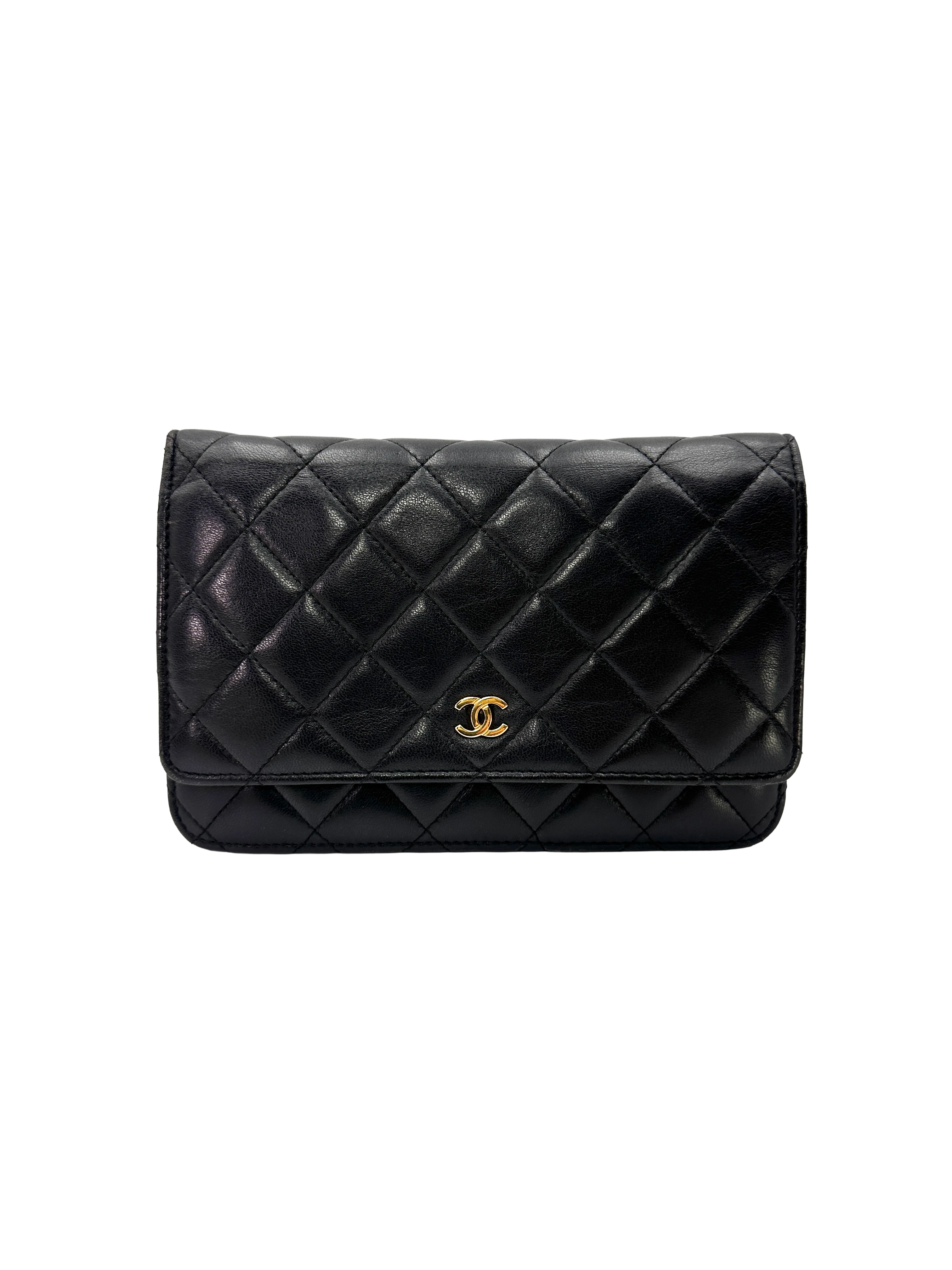 Chanel Black Quilted Lambskin Wallet On Chain(26***92) CC2390