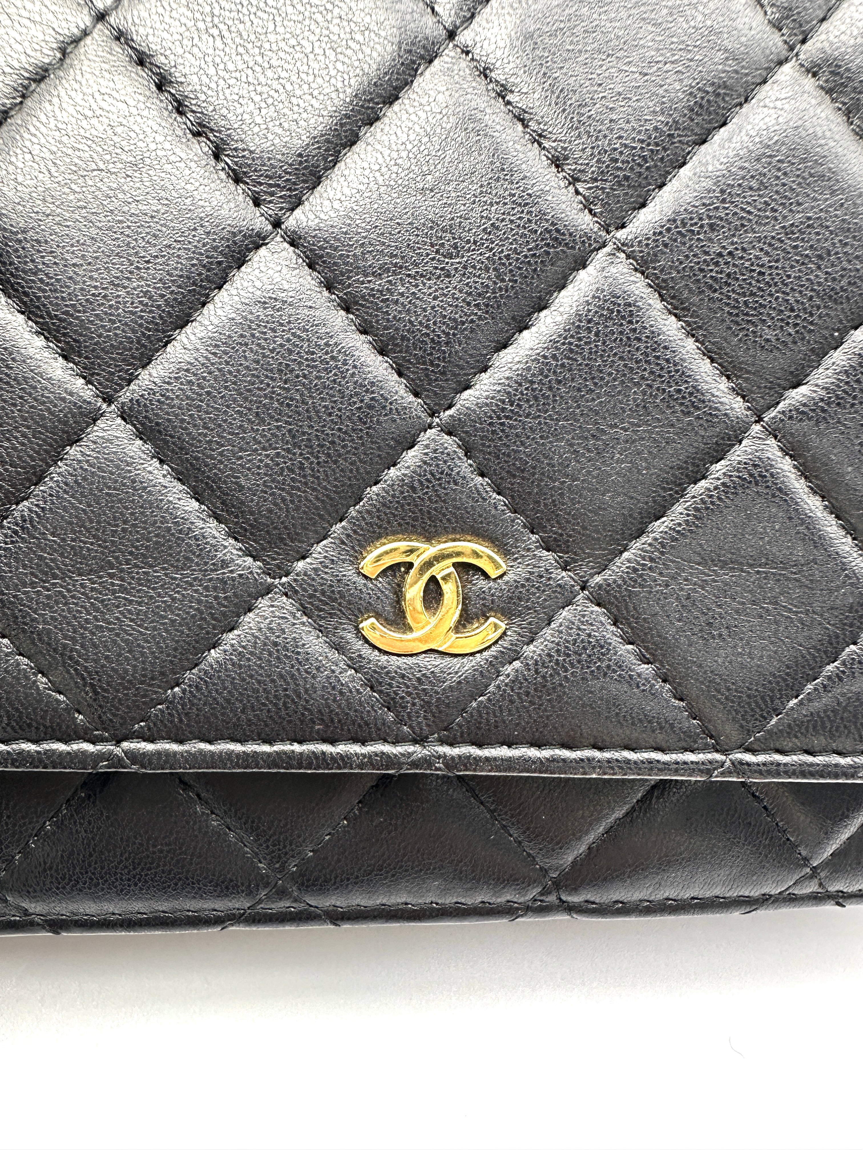 Chanel Black Quilted Lambskin Wallet On Chain(26***92) CC2390