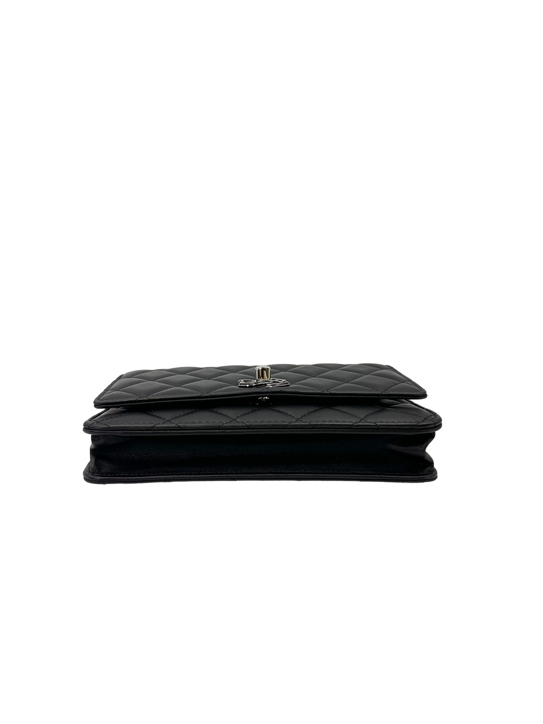 Chanel 24C Black Quilted Lambskin Top Handle Bag(H4***2J) CC2392