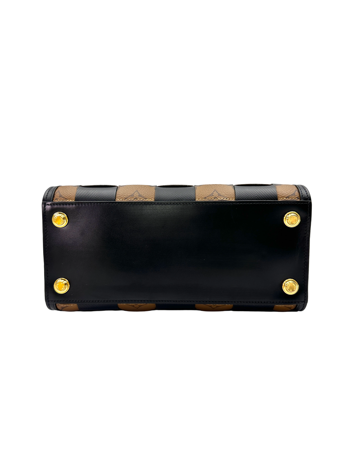 Louis Vuitton City Steamer PM Yellow/Black Checkerboard Monogram Handle Bag LV3171