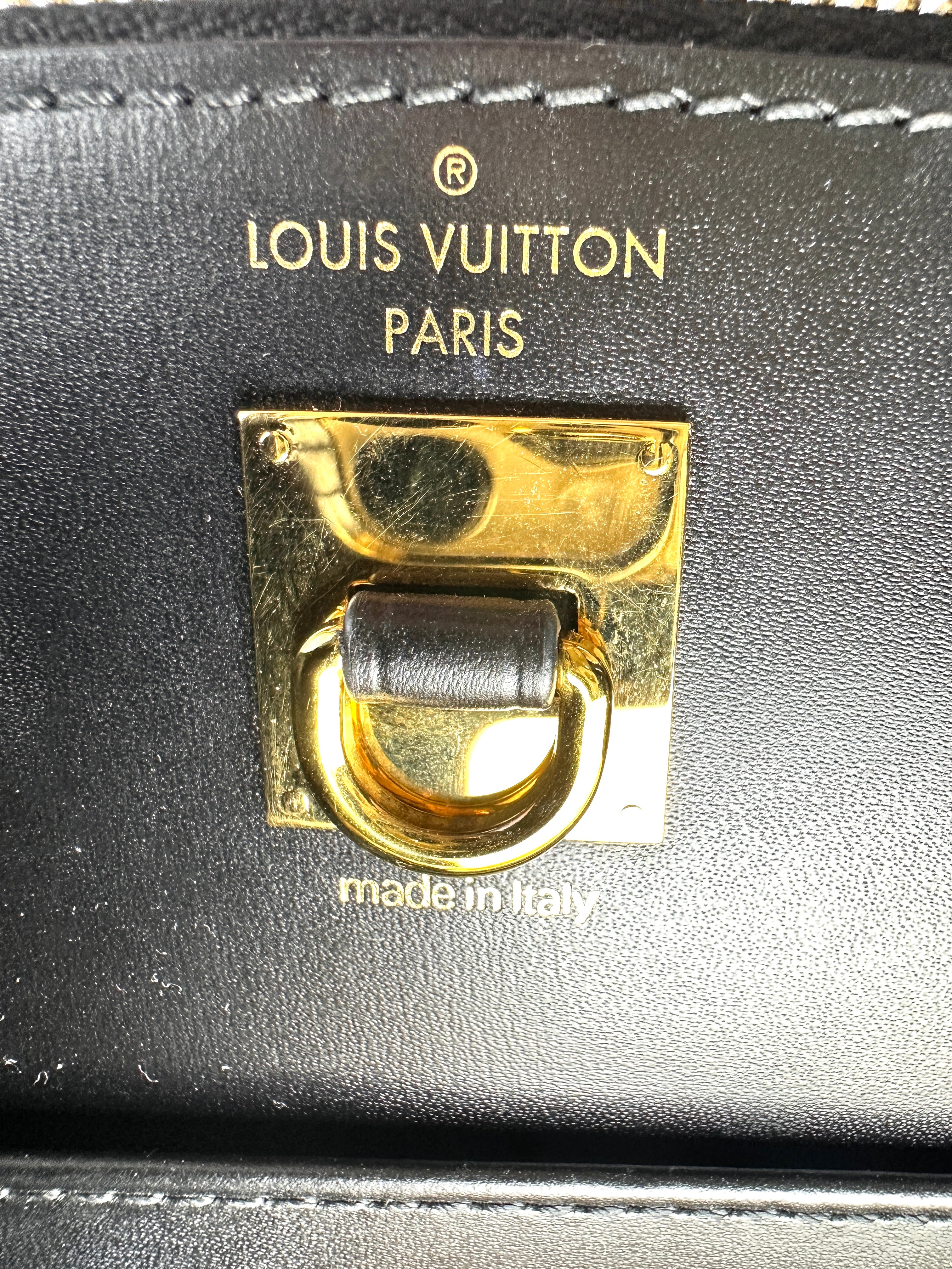 Louis Vuitton City Steamer PM Yellow/Black Checkerboard Monogram Handle Bag LV3171