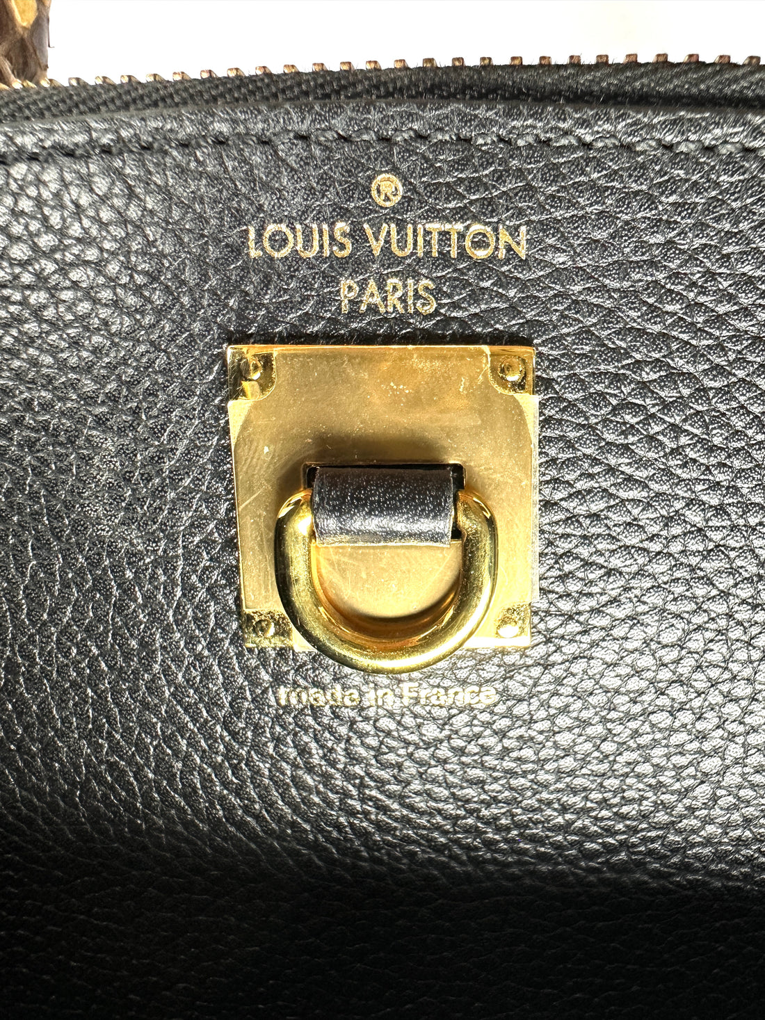 Louis Vuitton City Steamer Black Taurillon Leather Python Handle Bag LV3182