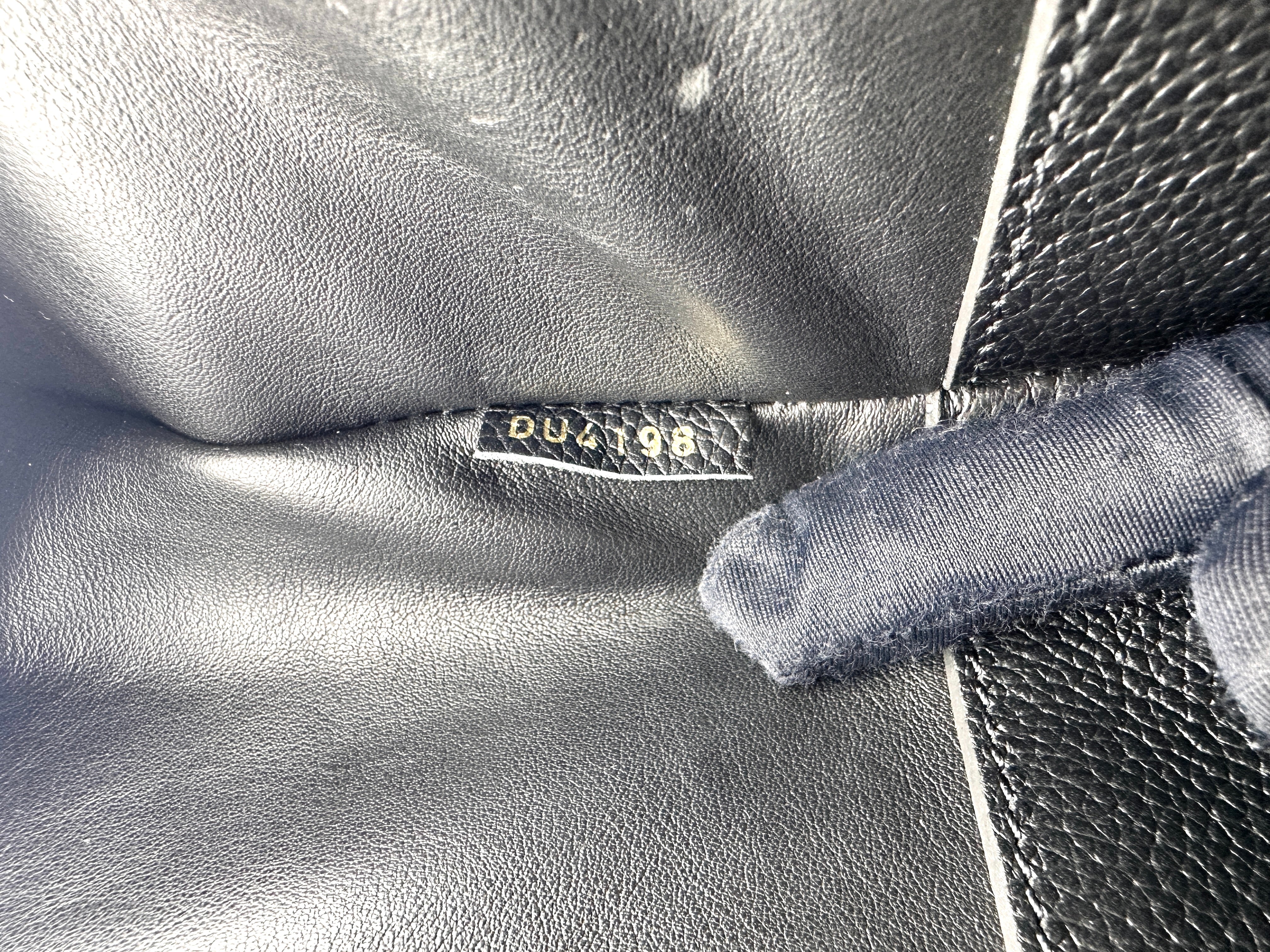 Louis Vuitton City Steamer Black Taurillon Leather Python Handle Bag LV3182
