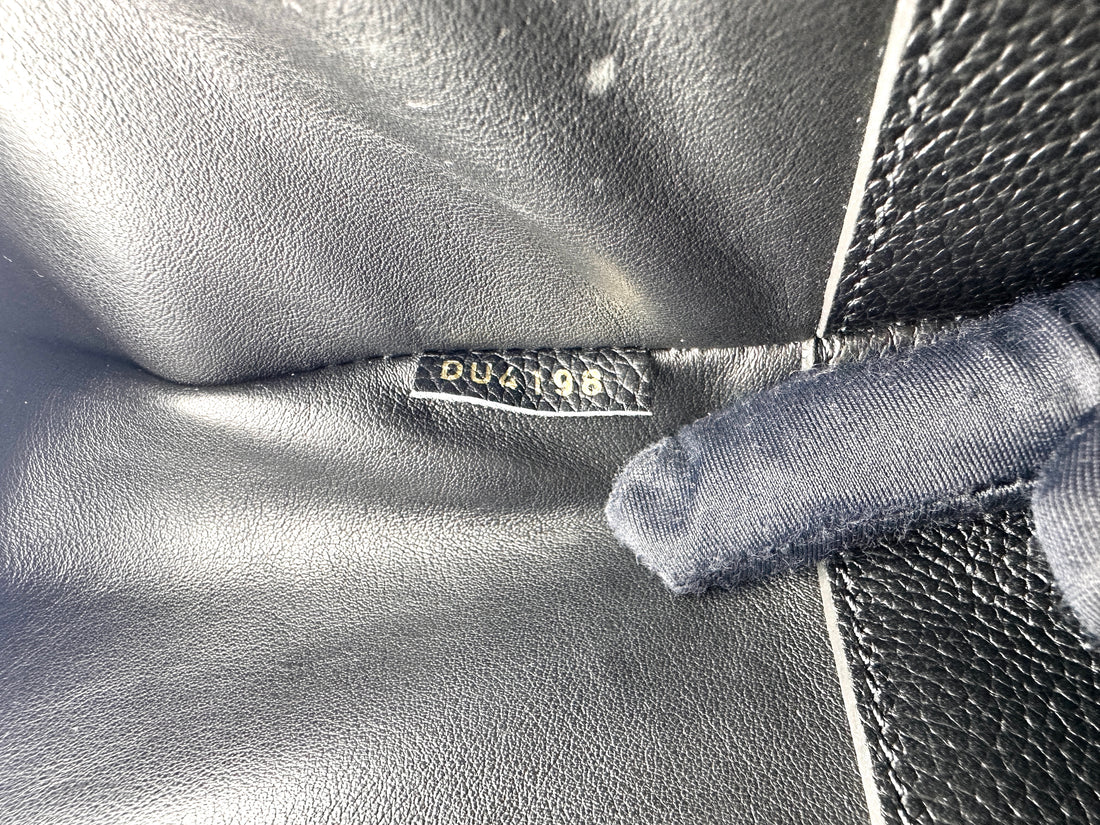 Louis Vuitton City Steamer Black Taurillon Leather Python Handle Bag LV3182