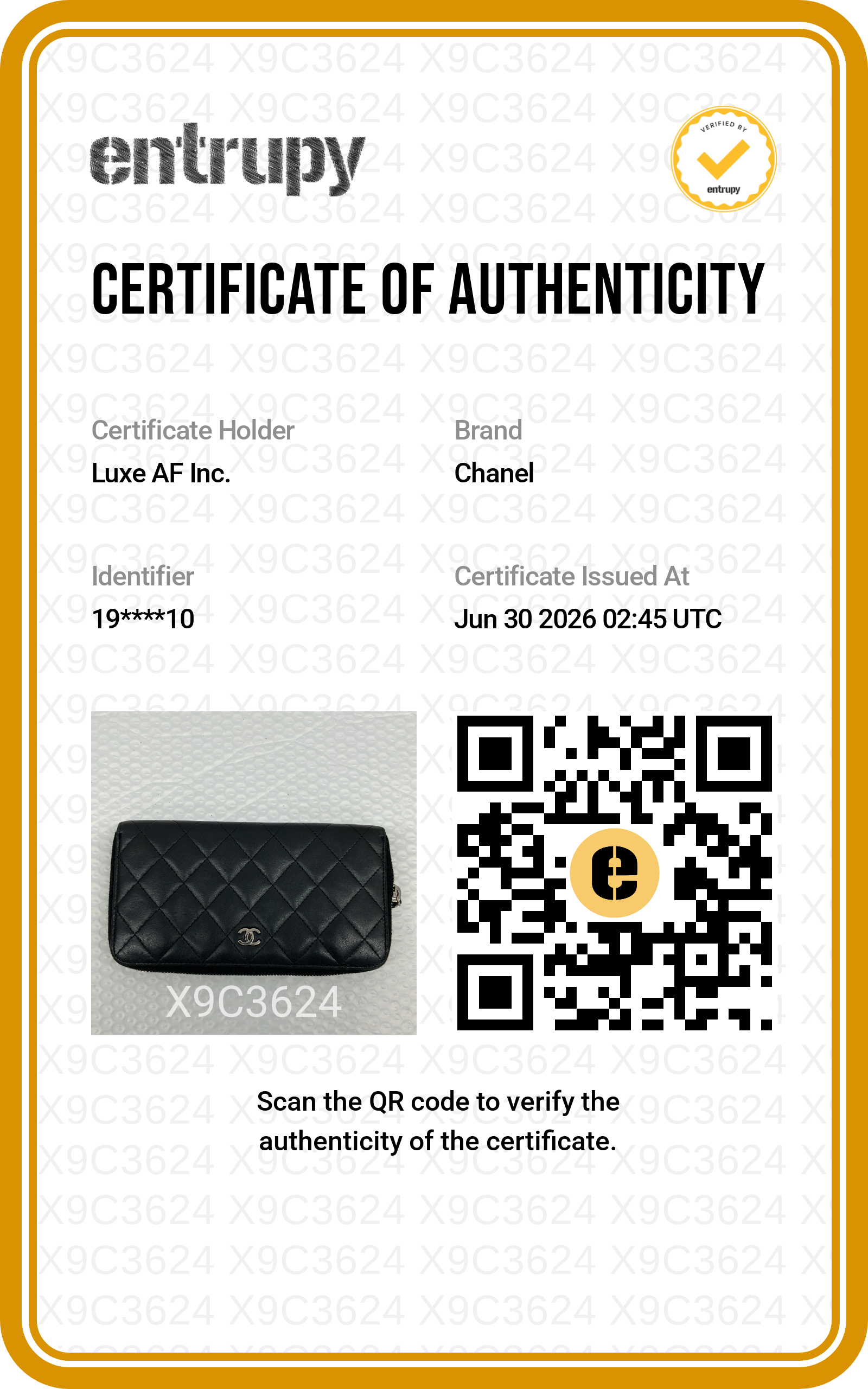 Chanel Black Quilted Leather Long Wallet(19***10) CC2381