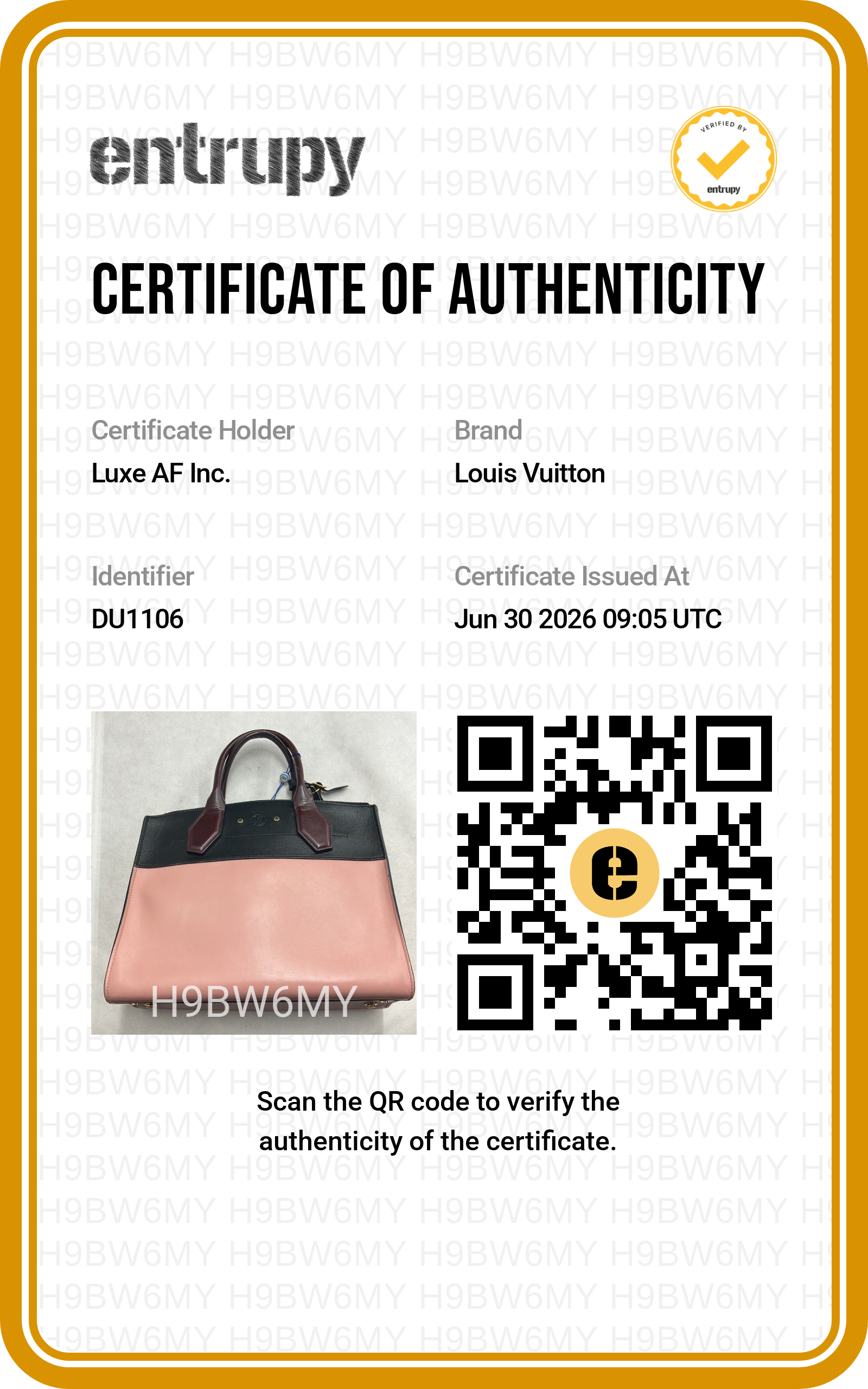 Louis Vuitton City Steamer MM Black/Pink Taurillon Leather Handle Bag LV3174