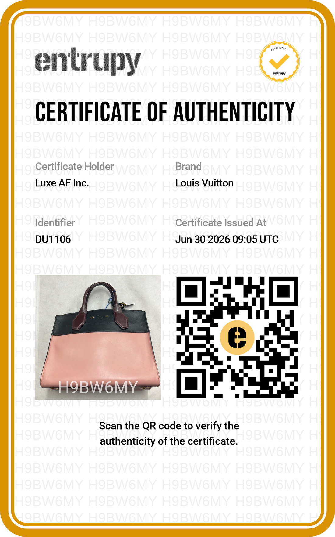 Louis Vuitton City Steamer MM Black/Pink Taurillon Leather Handle Bag LV3174