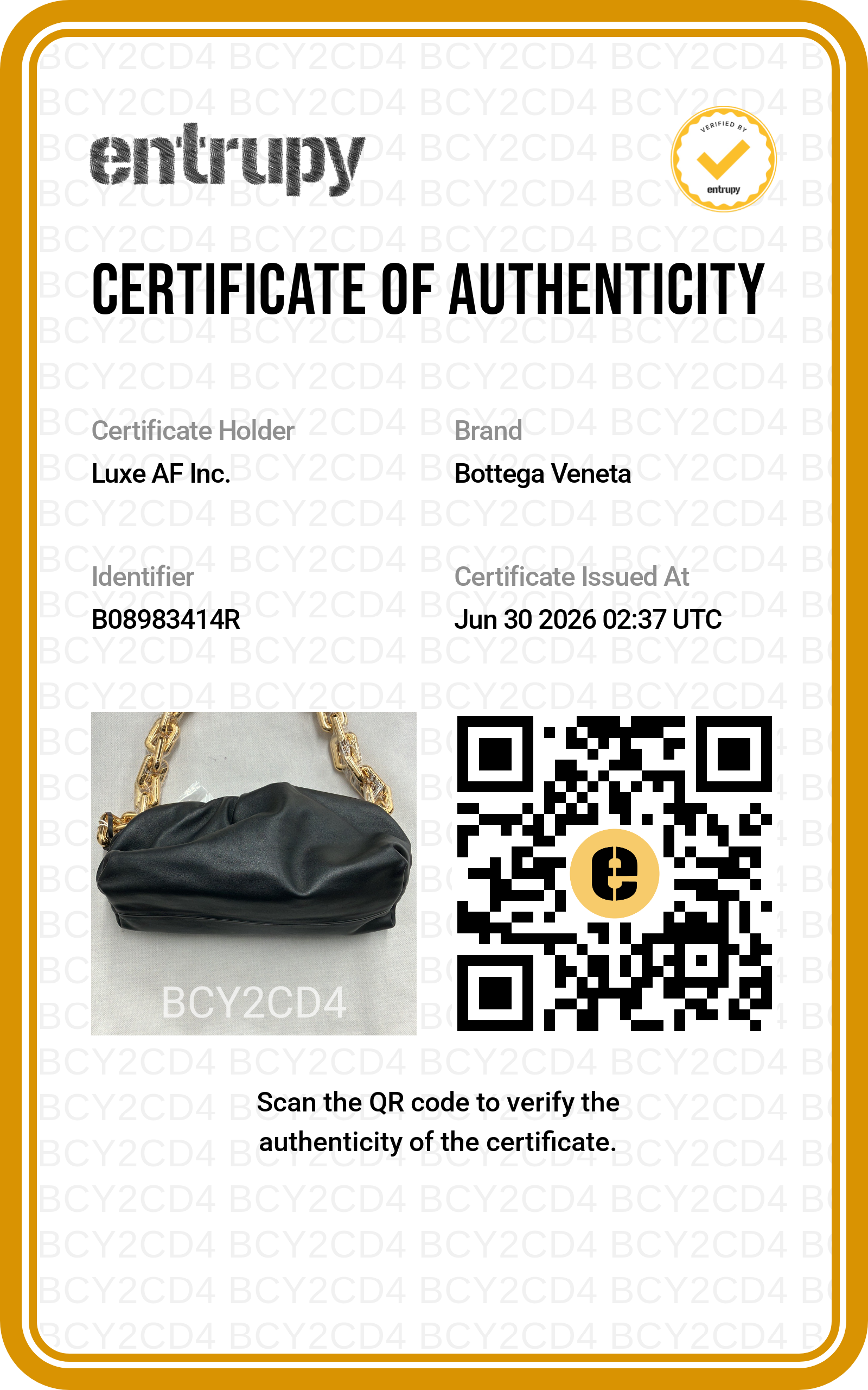 Bottega Veneta The Mini Pouch Black Leather Bag BV138