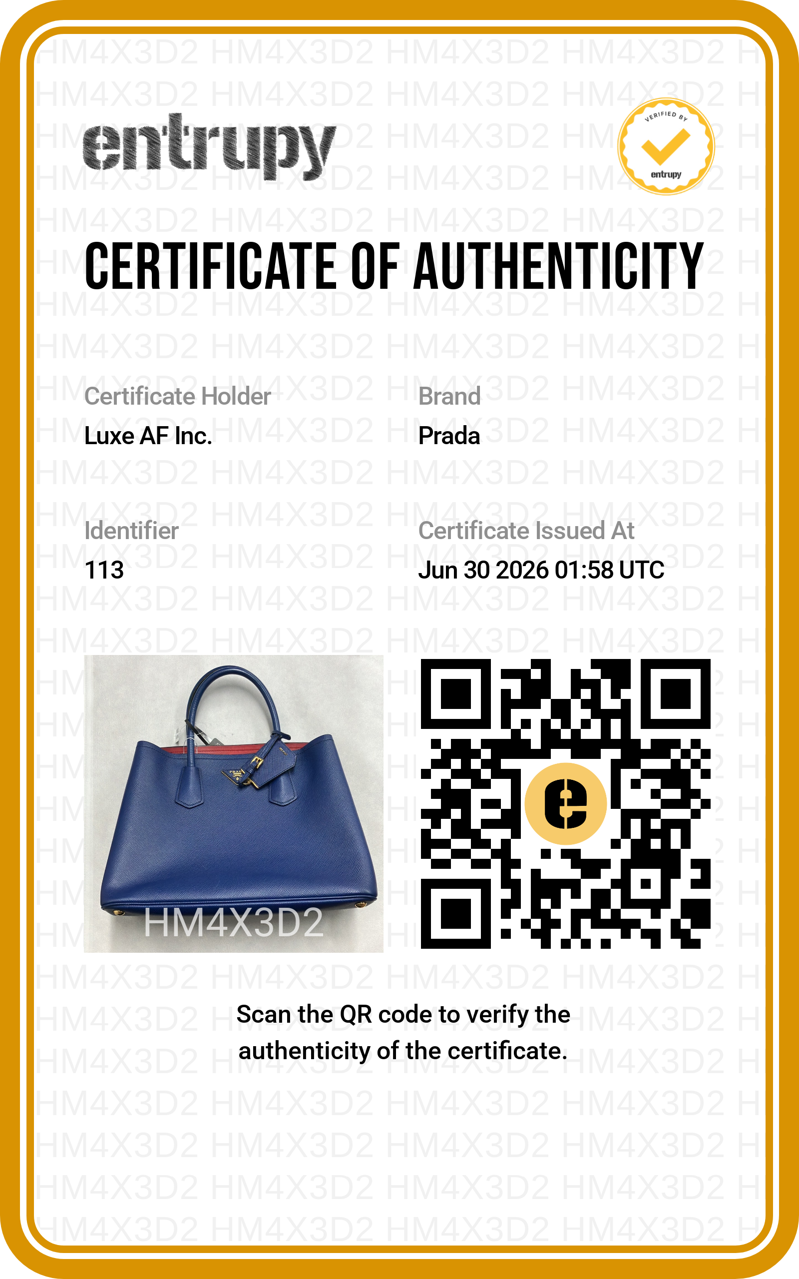 Prada Double Blue Saffiano Cuir Leather Handle Bag PR527
