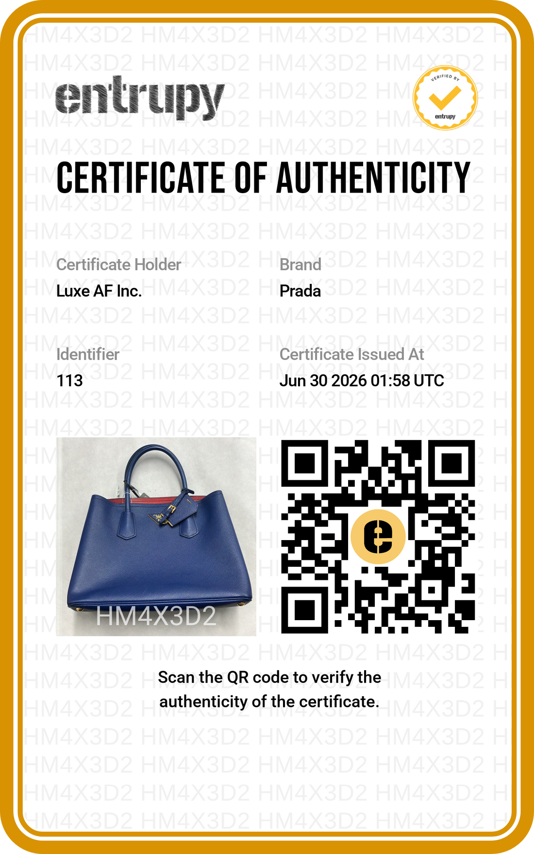 Prada Double Blue Saffiano Cuir Leather Handle Bag PR527