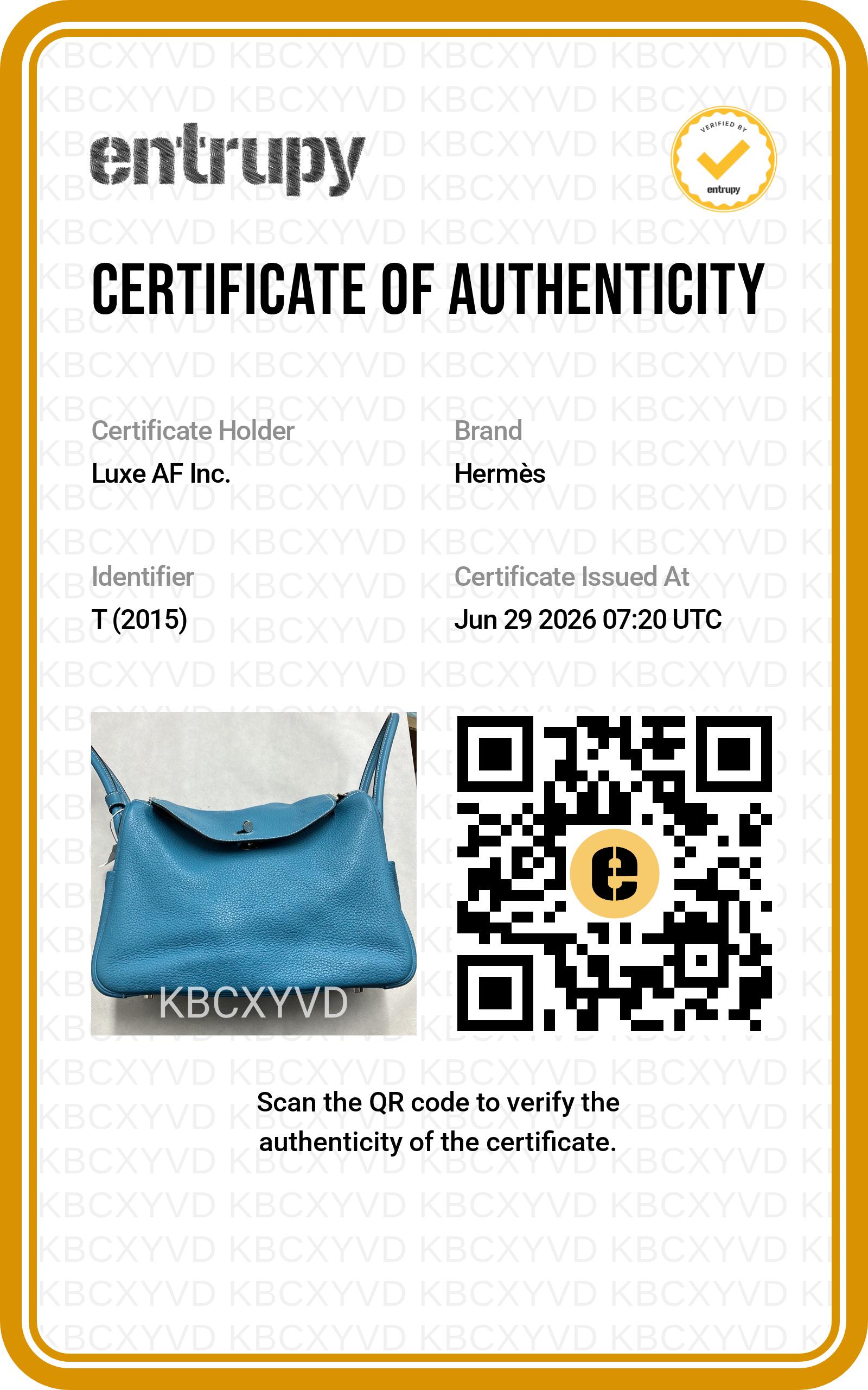 Hermes Lindy34 Blue Leather Handle Bag HR138