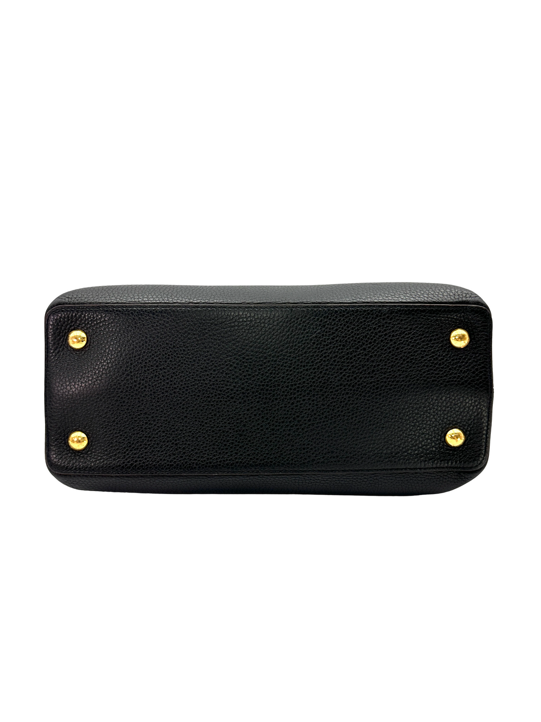 Louis Vuitton Capucines MM Black Taurillon Leather Handle Bag LV3175