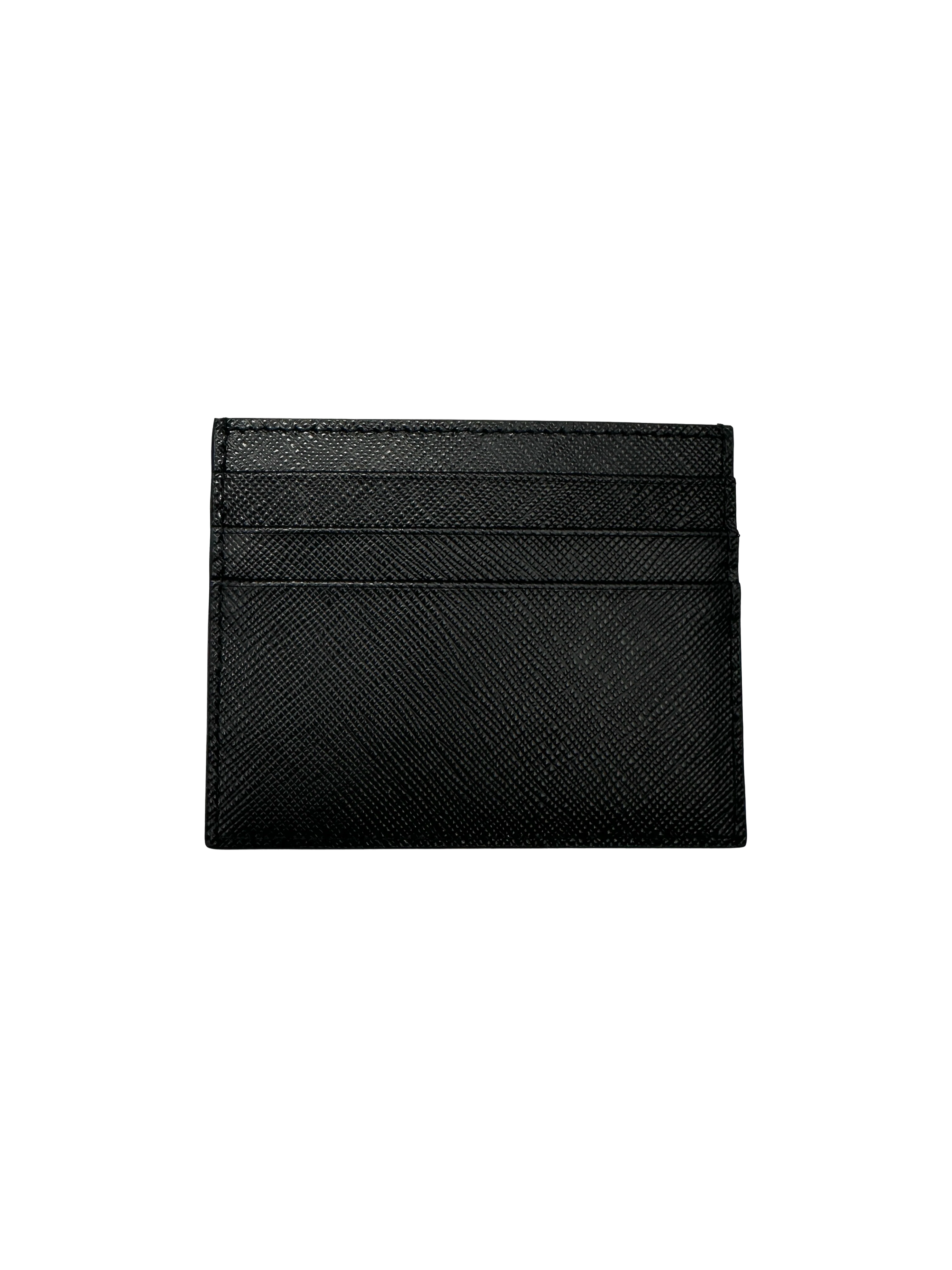 Prada Black Saffiano Leather Card Holder PR529