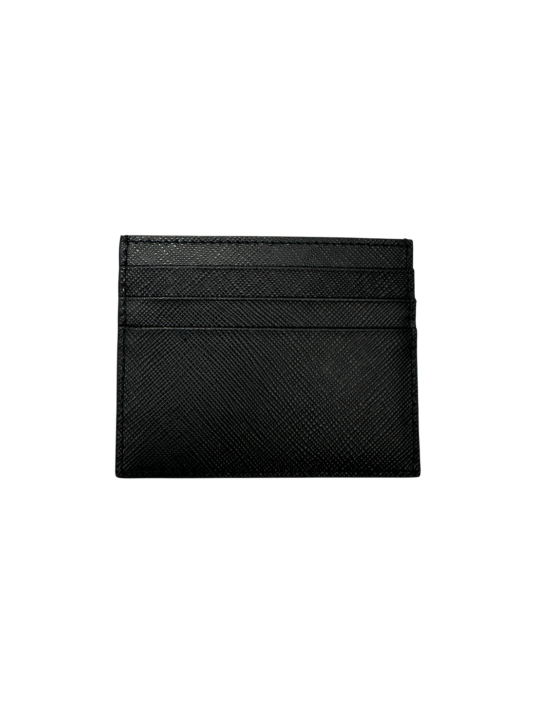 Prada Black Saffiano Leather Card Holder PR529