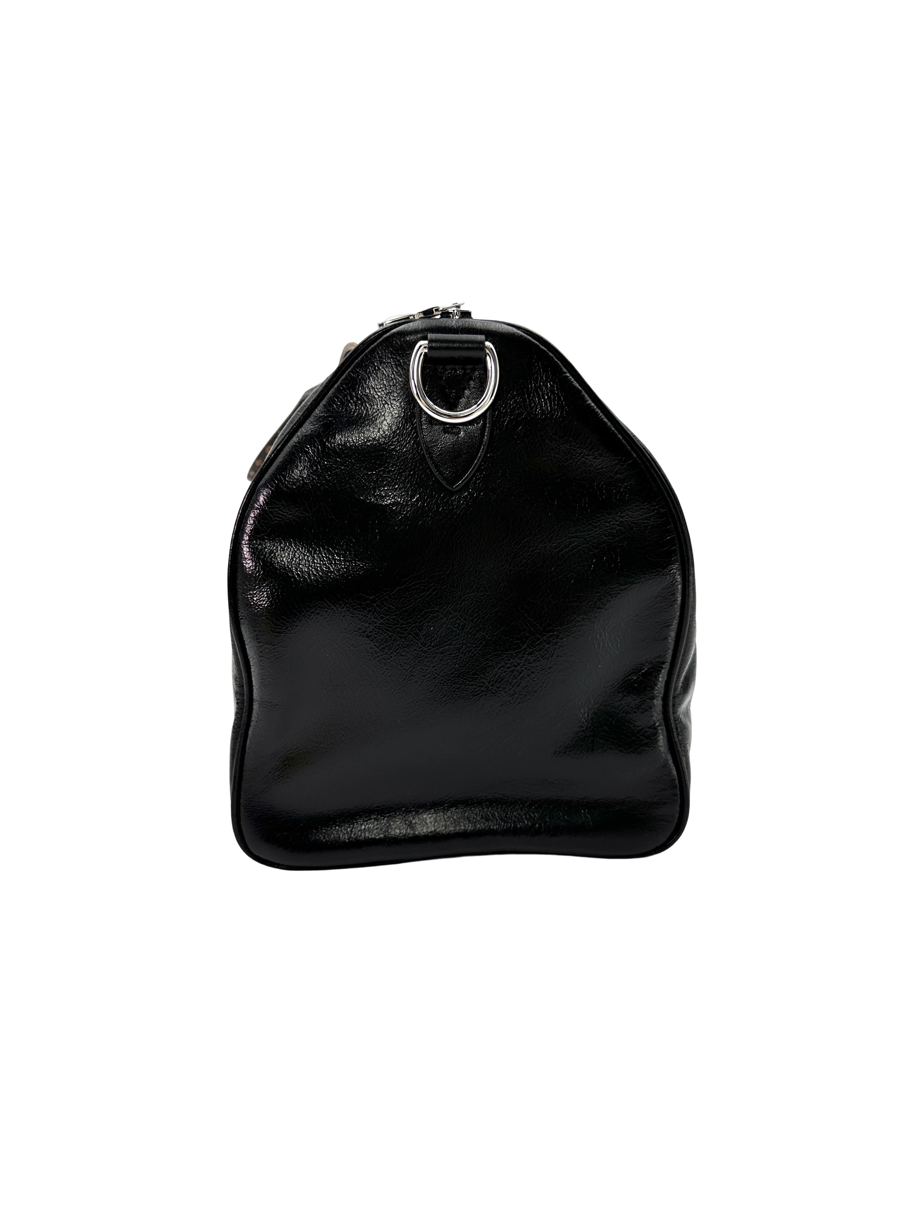 Louis Vuitton Speedy30 Black Lambskin Handle Bag LV3172