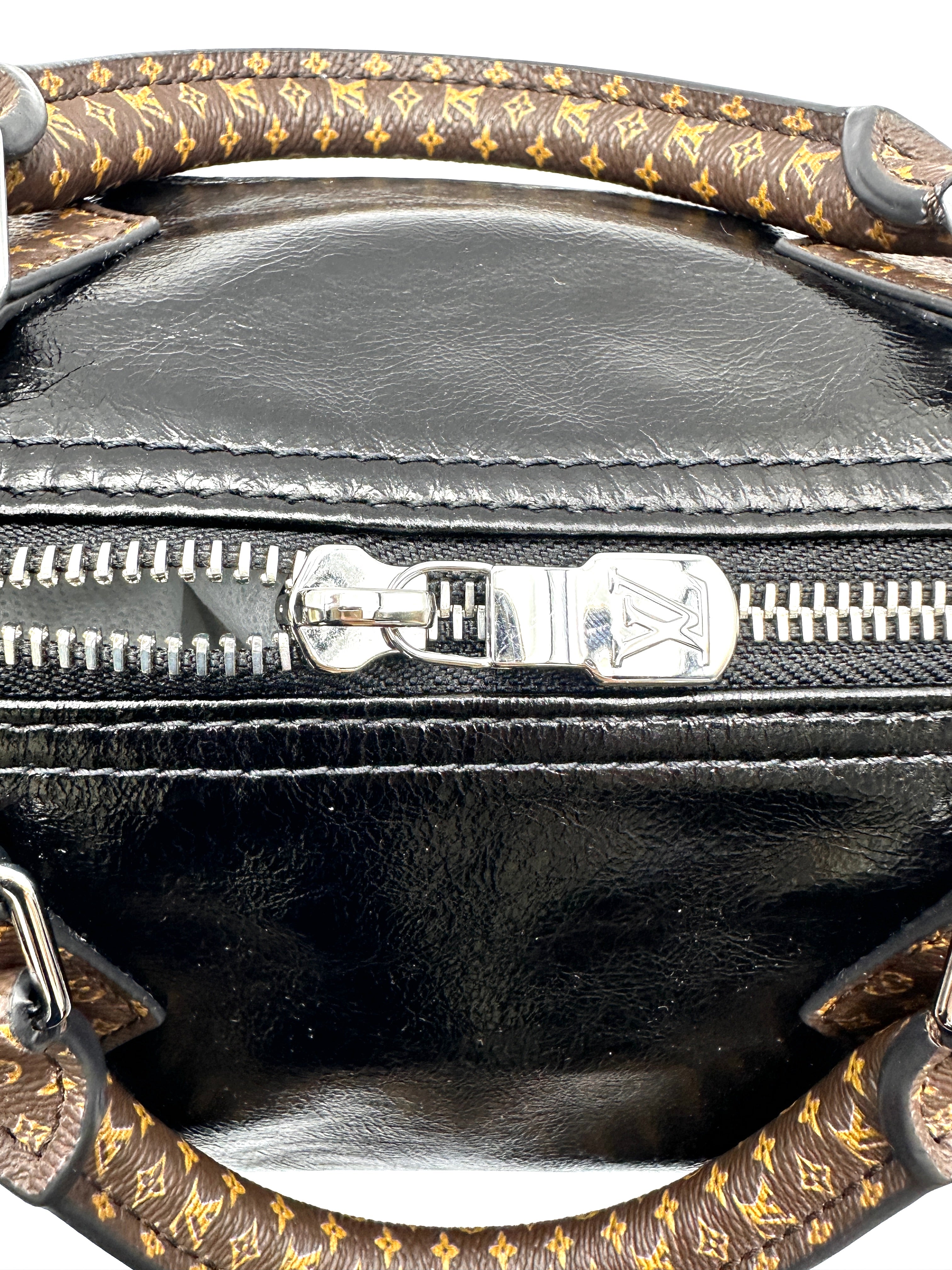 Louis Vuitton Speedy30 Black Lambskin Handle Bag LV3172