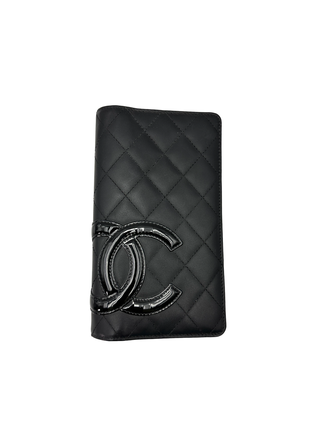 Chanel Cambon Line Black Quilted Leather Wallet(17***96) CC2393