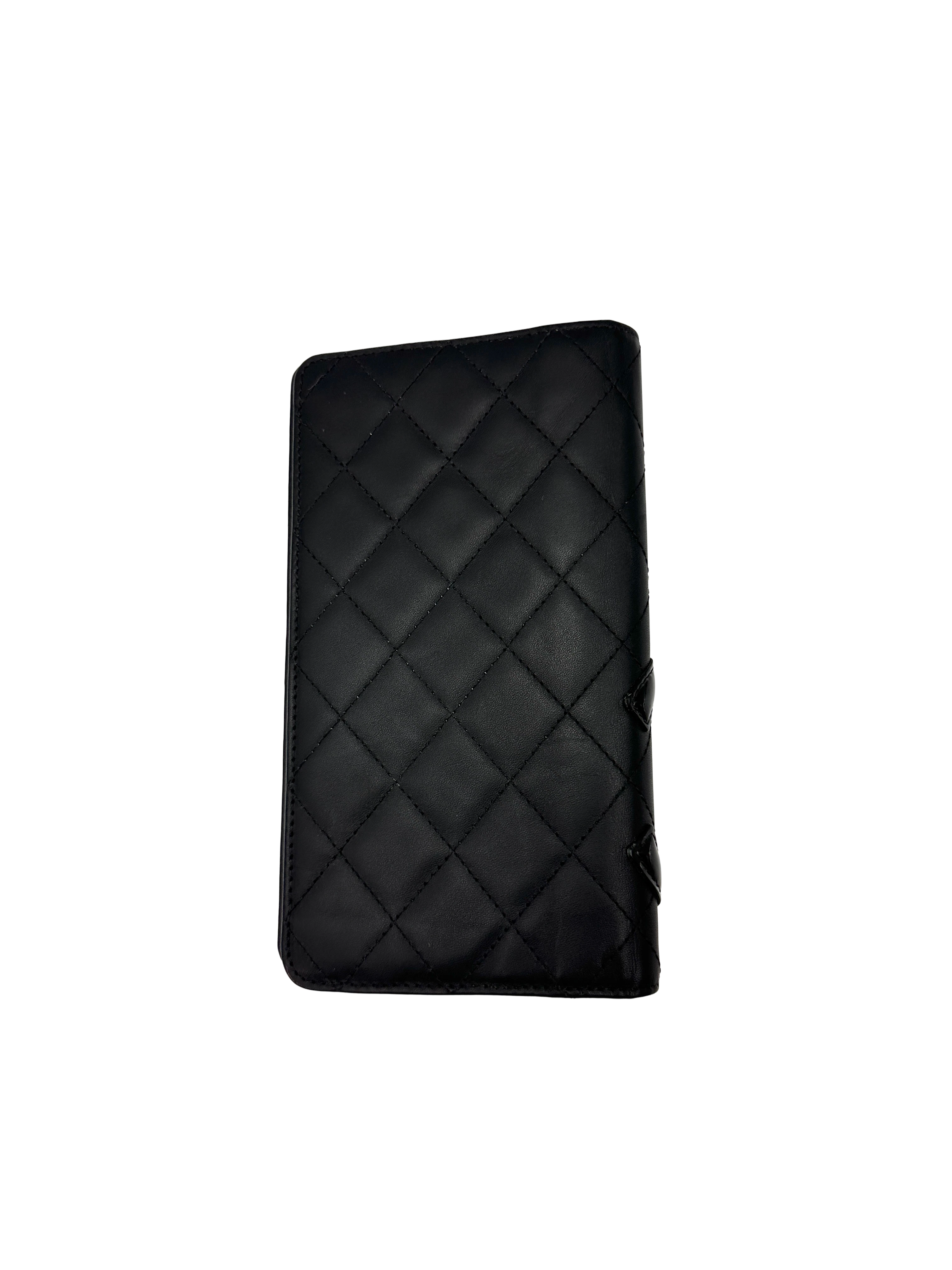 Chanel Cambon Line Black Quilted Leather Wallet(17***96) CC2393