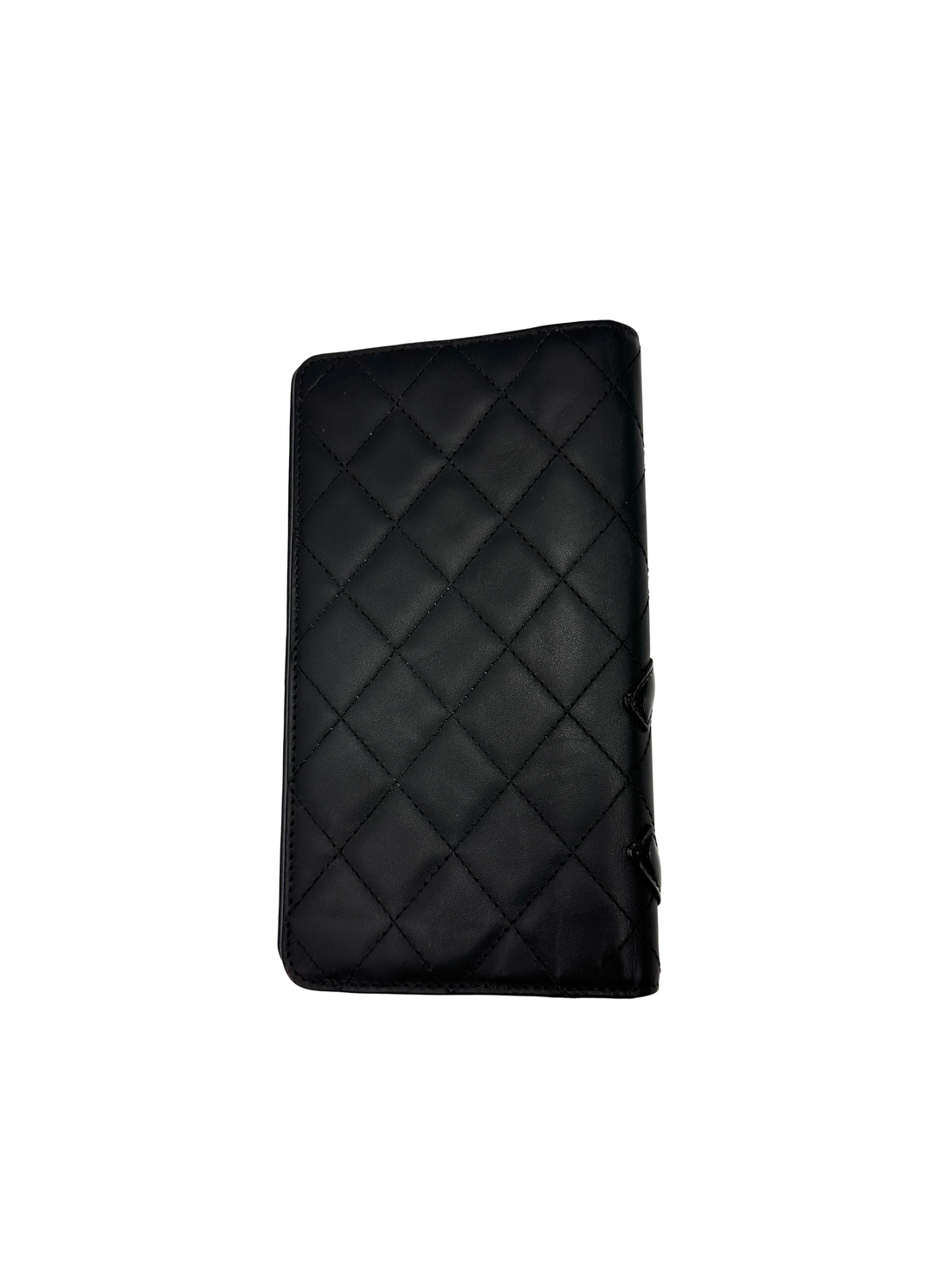 Chanel Cambon Line Black Quilted Leather Wallet(17***96) CC2393