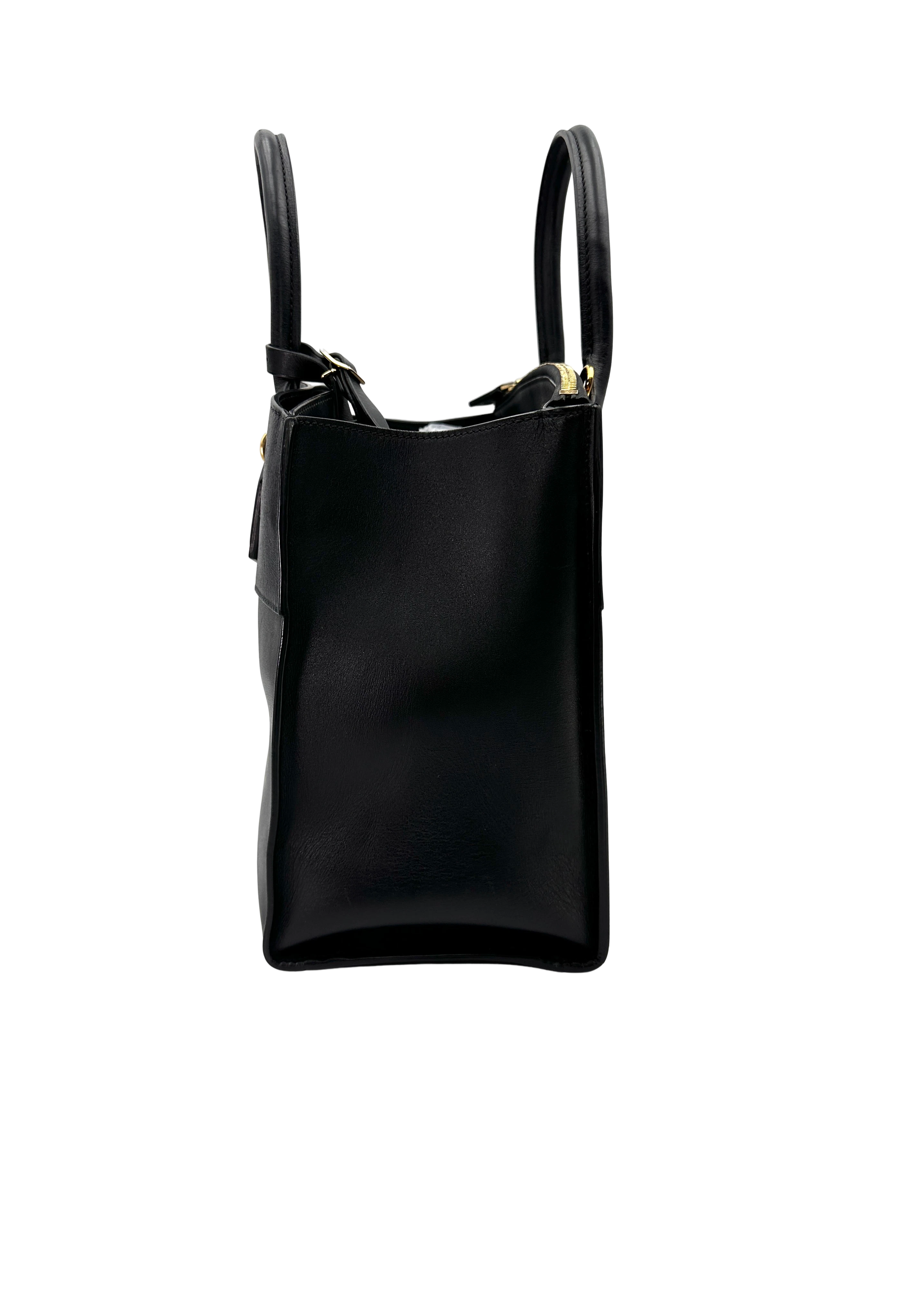 Louis Vuitton City Steamer Black Taurillon Leather Handle Bag LV3178