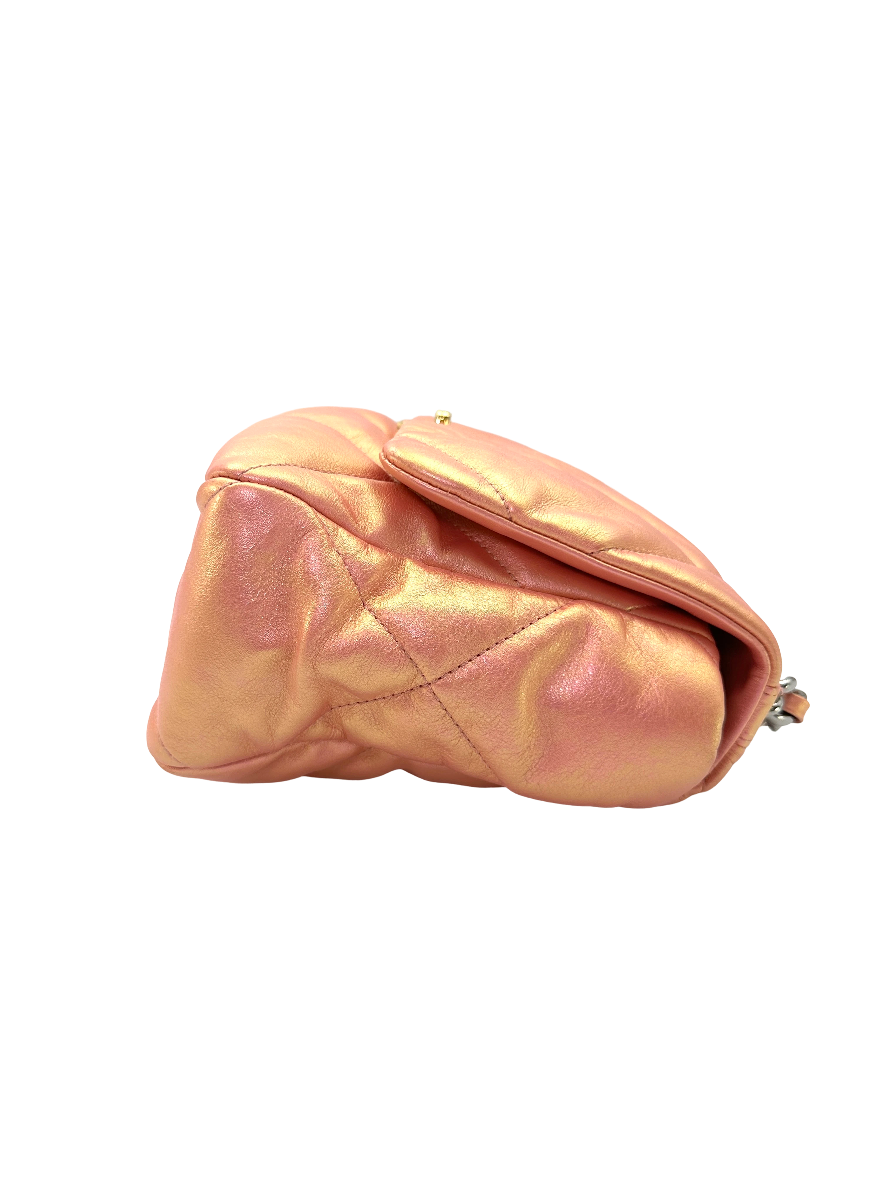 Chanel 19Bag Iridescent Pink Quilted Leather Flap Bag(31***87) CC2394