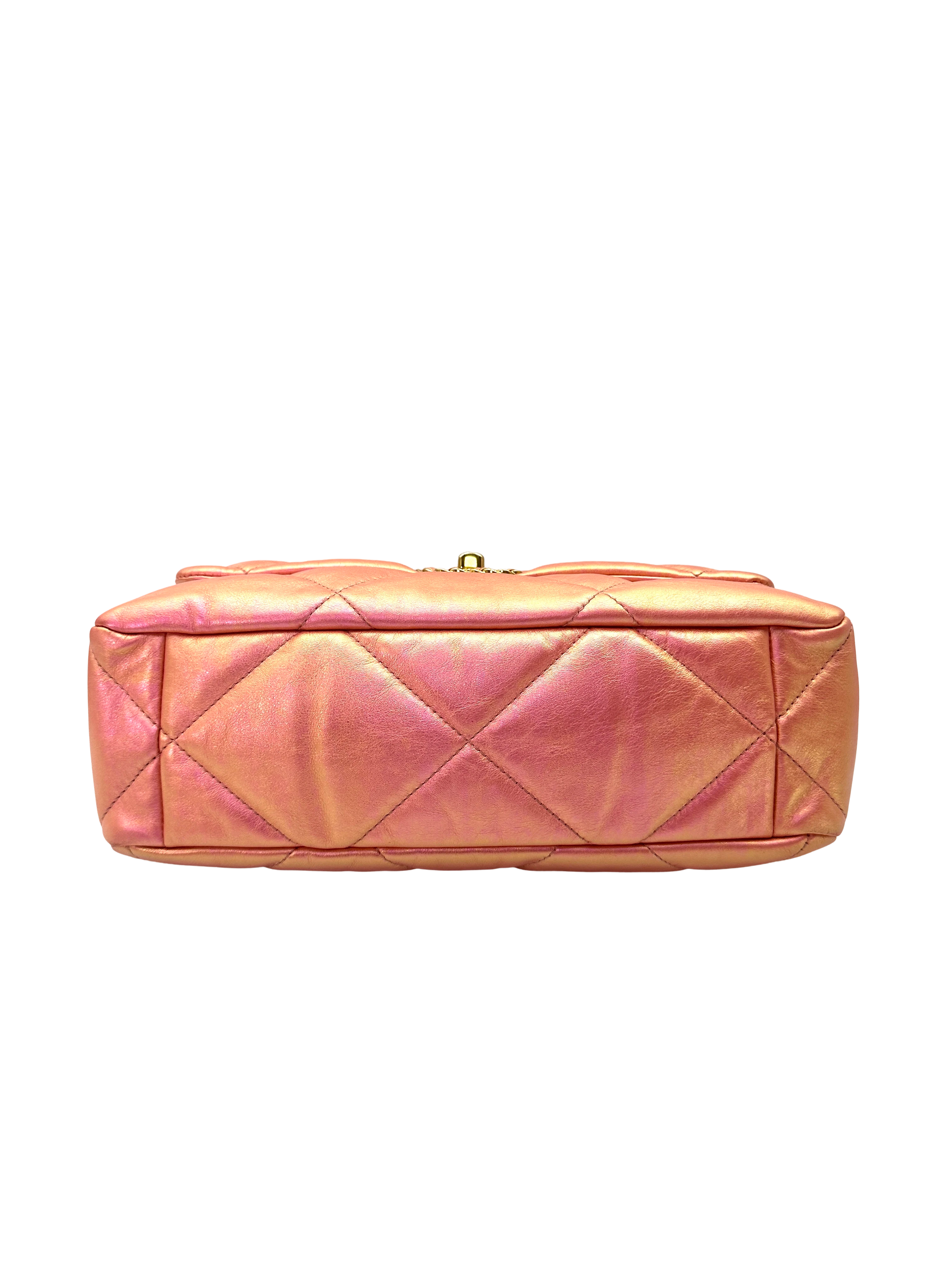 Chanel 19Bag Iridescent Pink Quilted Leather Flap Bag(31***87) CC2394