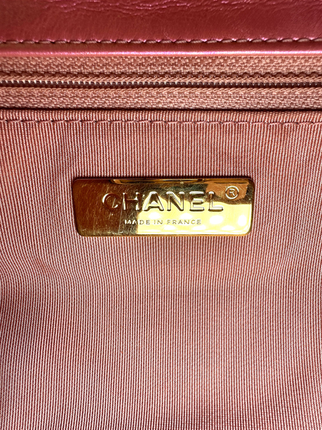 Chanel 19Bag Iridescent Pink Quilted Leather Flap Bag(31***87) CC2394