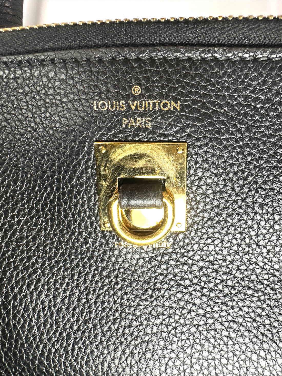 Louis Vuitton City Steamer Black Taurillon Leather Handle Bag LV3177