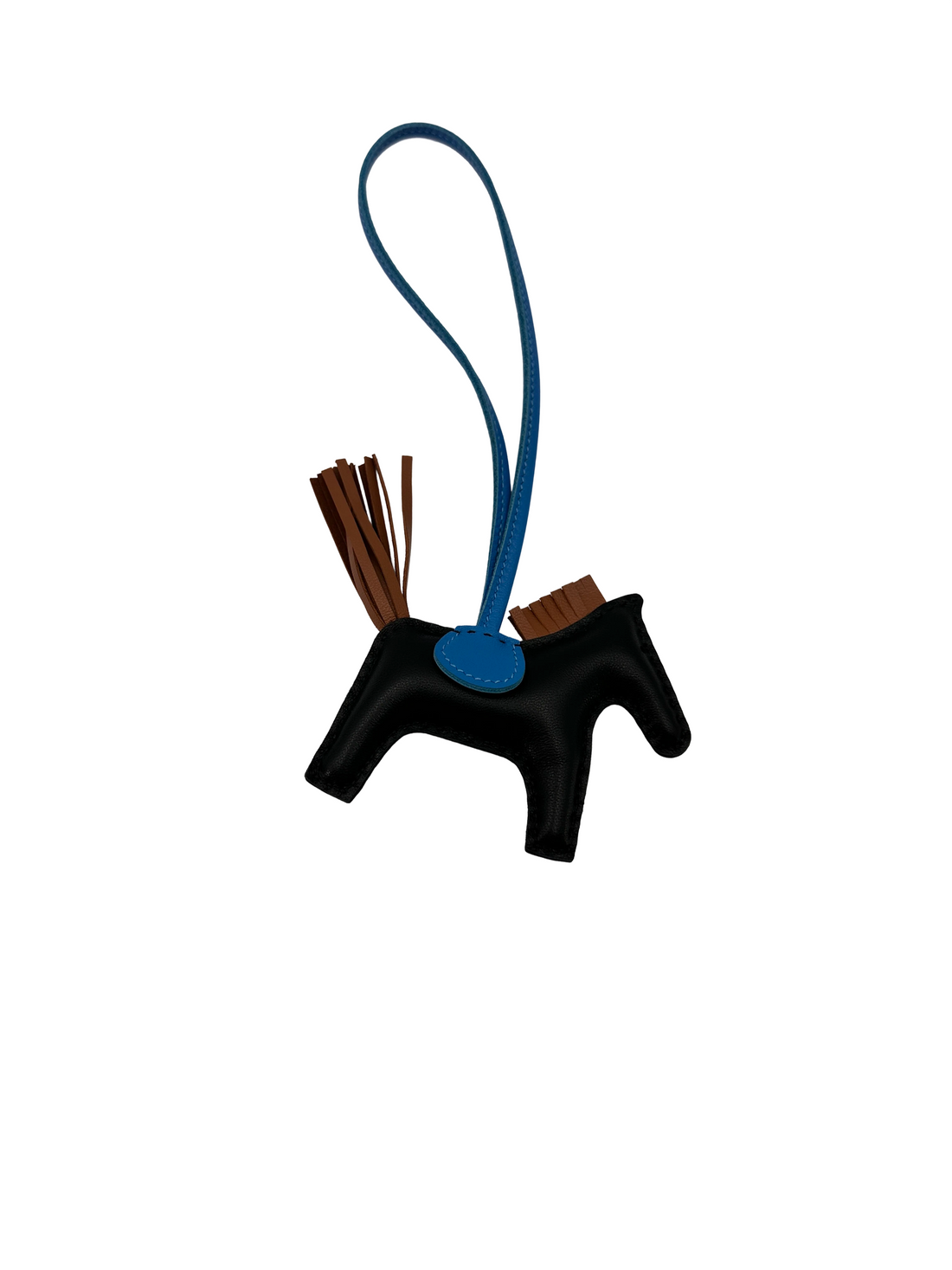 Hermes Rodeo Black/Blue Bag Charm HRF