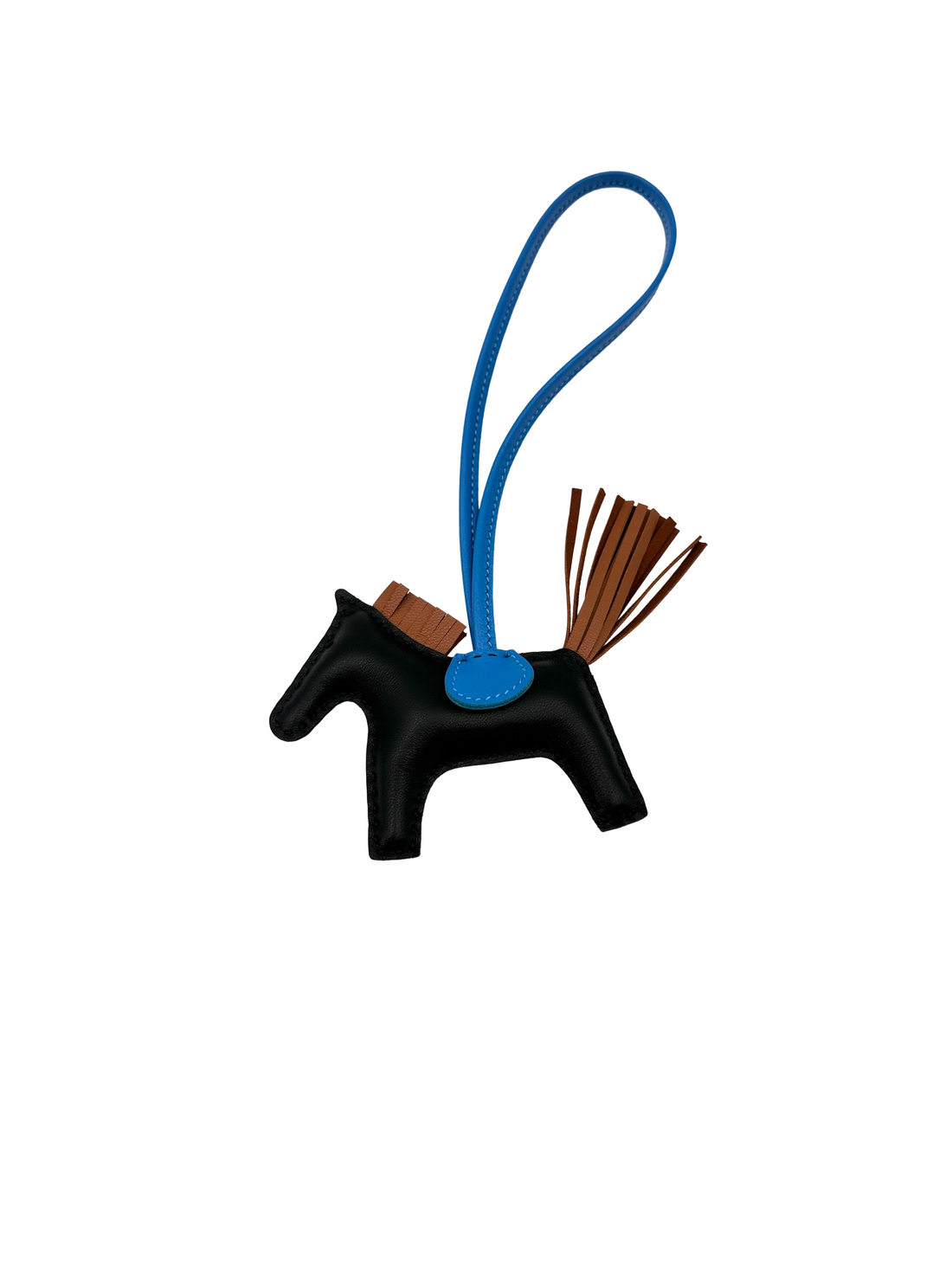 Hermes Rodeo Black/Blue Bag Charm HRF