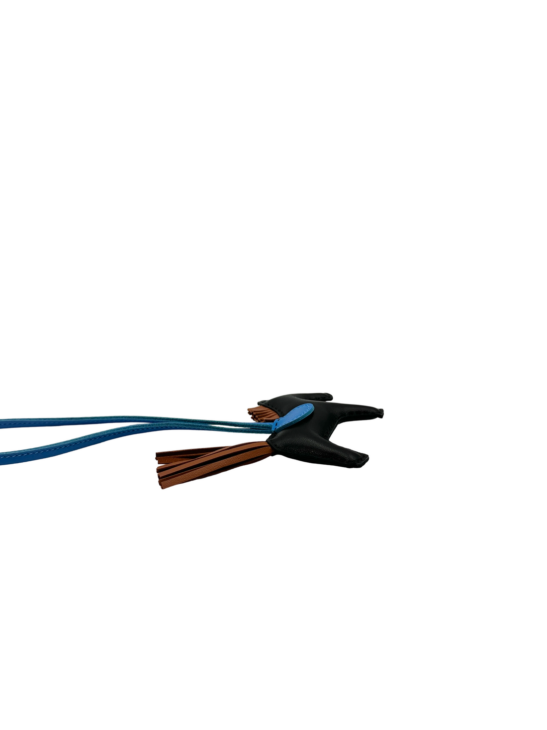 Hermes Rodeo Black/Blue Bag Charm HRF