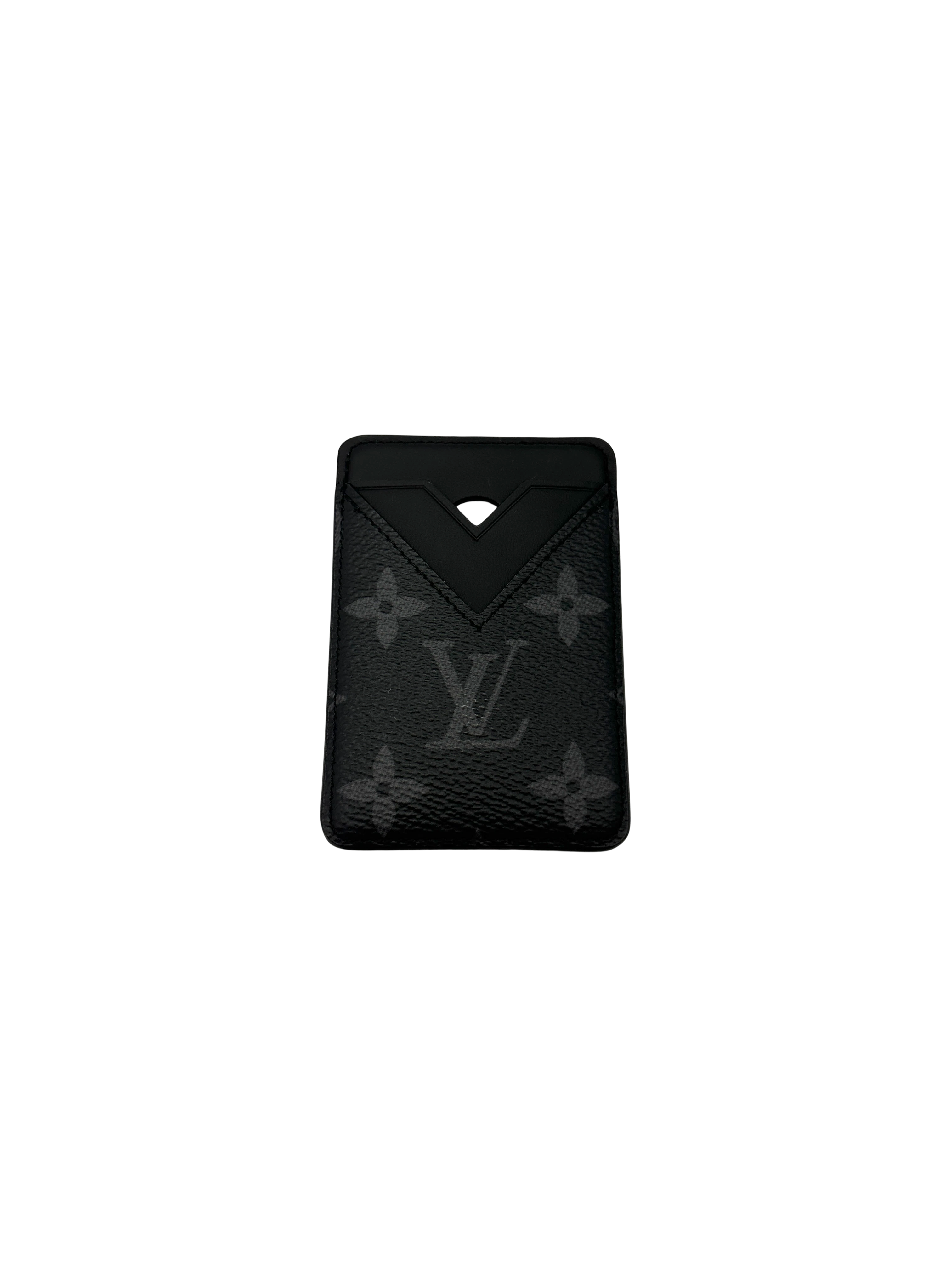 Louis Vuitton Monogram Shadow Leather Magnetic Card Wallet LVA14
