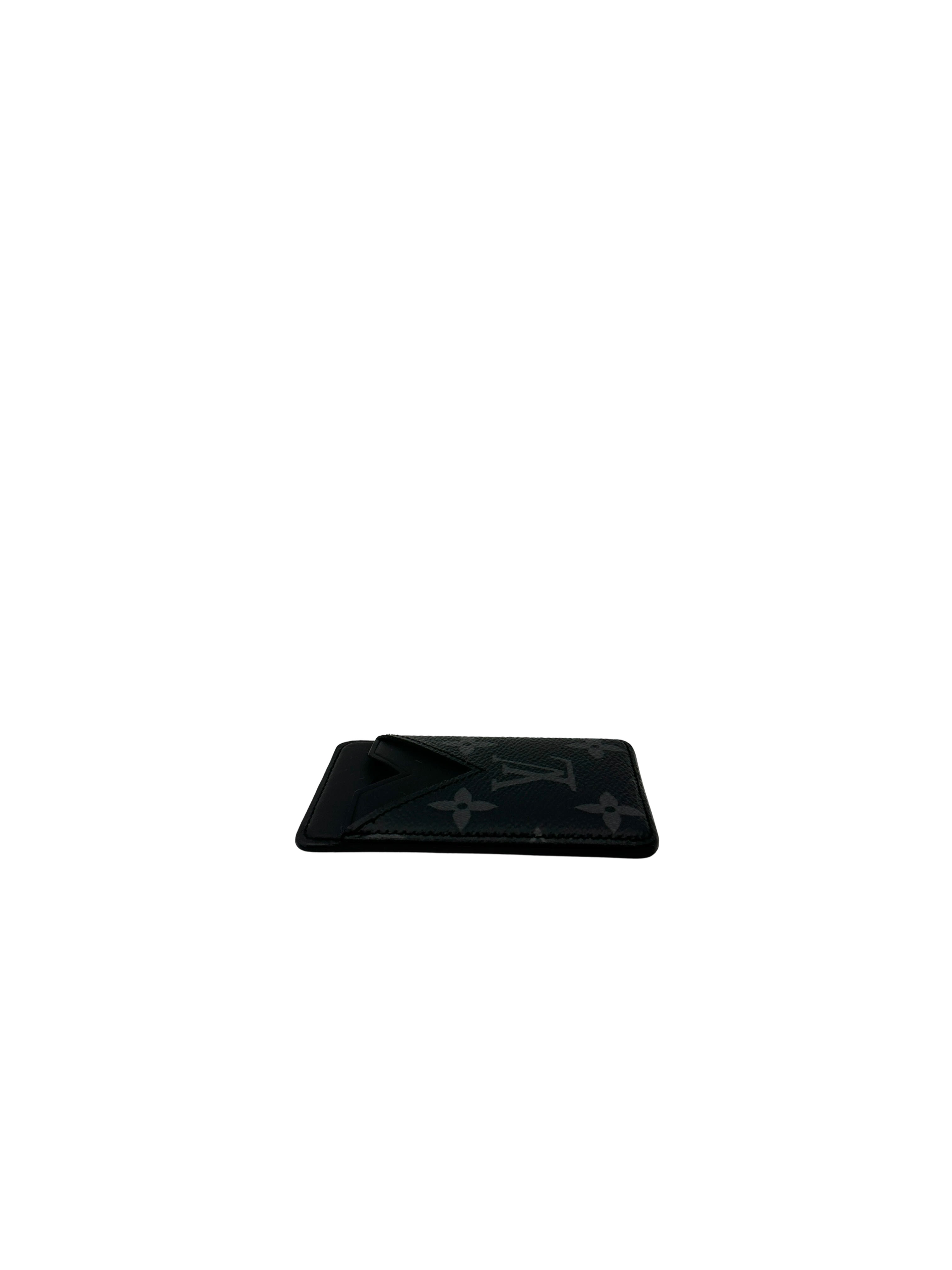 Louis Vuitton Monogram Shadow Leather Magnetic Card Wallet LVA14