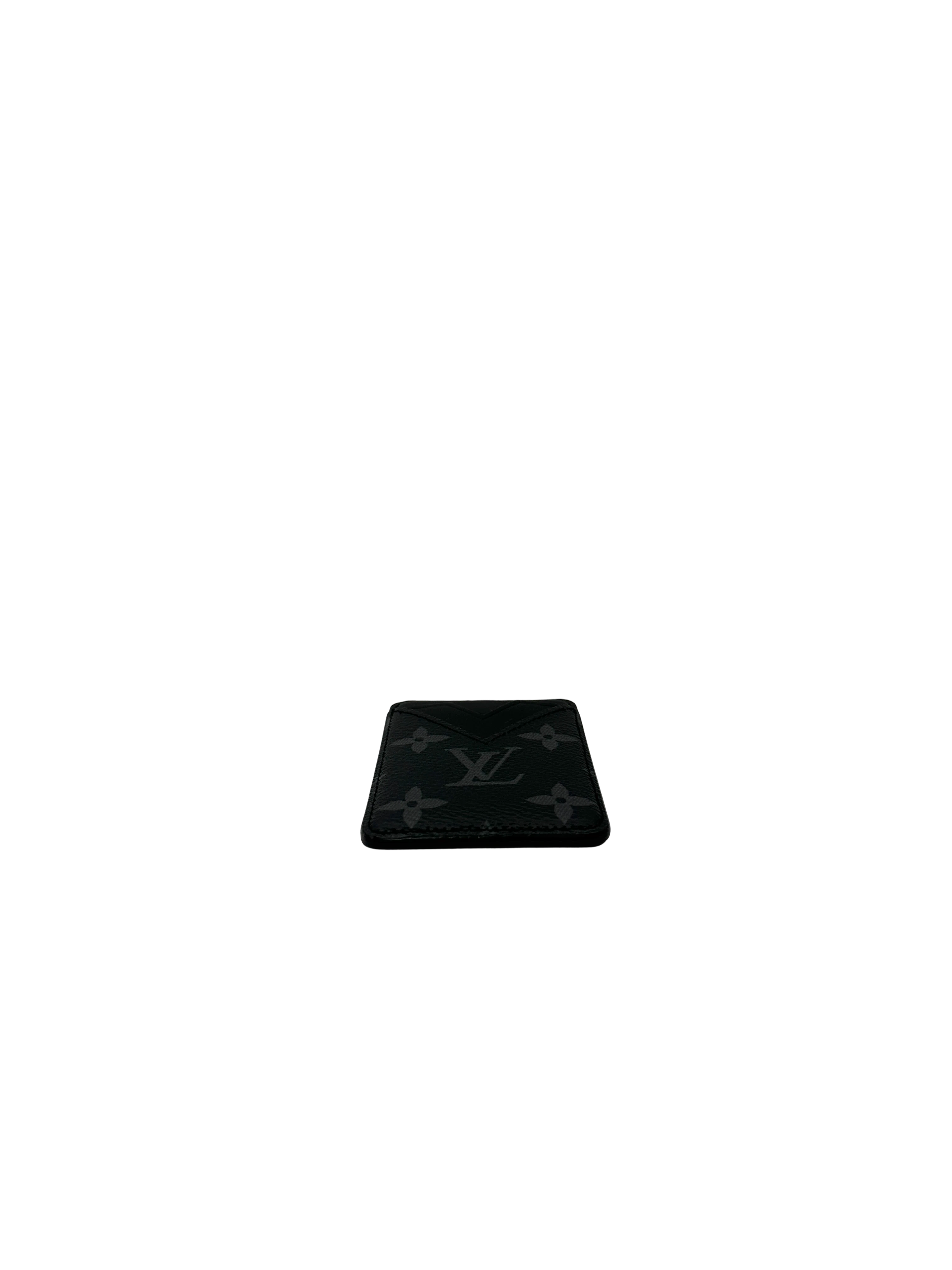 Louis Vuitton Monogram Shadow Leather Magnetic Card Wallet LVA14