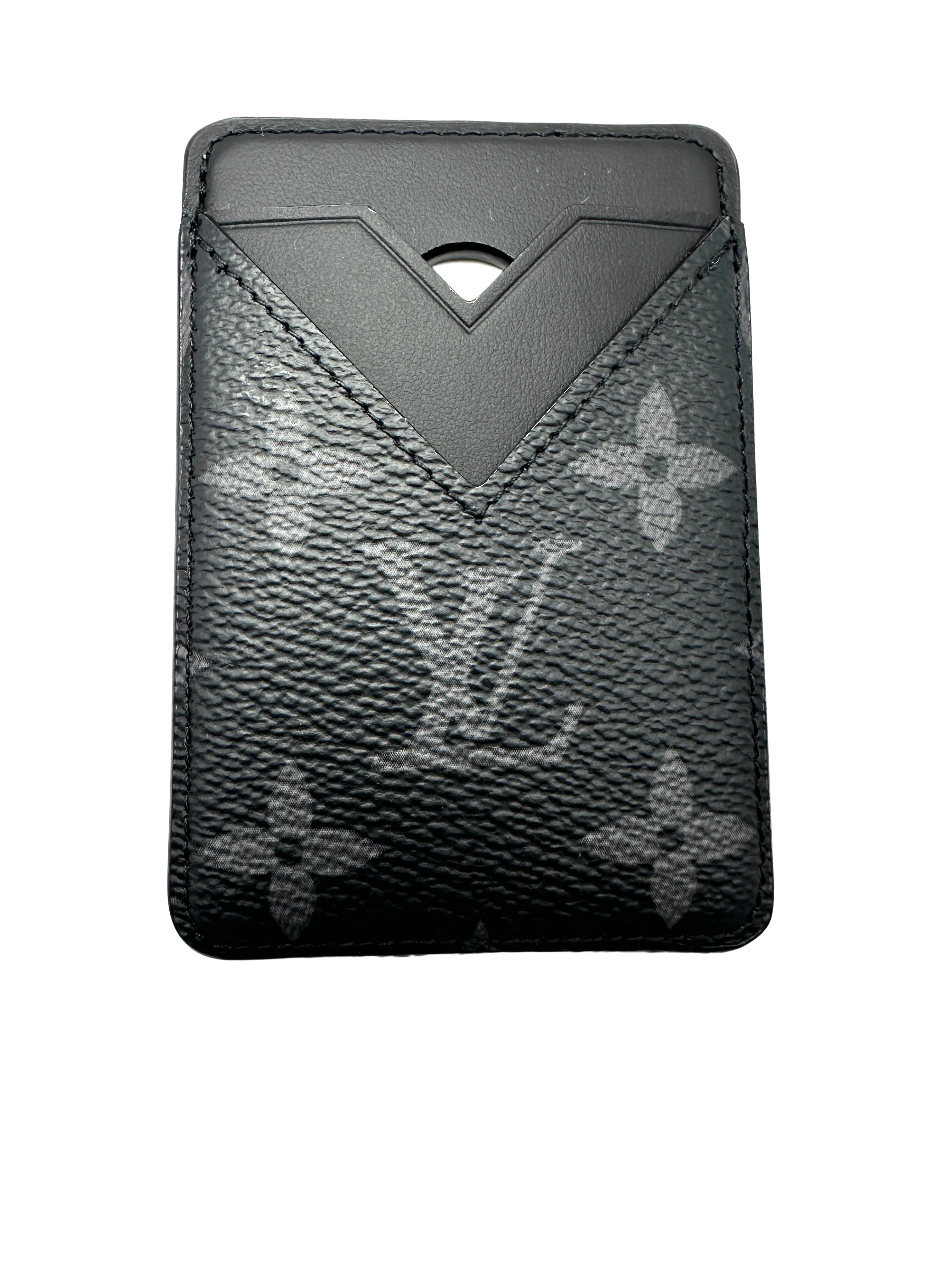 Louis Vuitton Monogram Shadow Leather Magnetic Card Wallet LVA14
