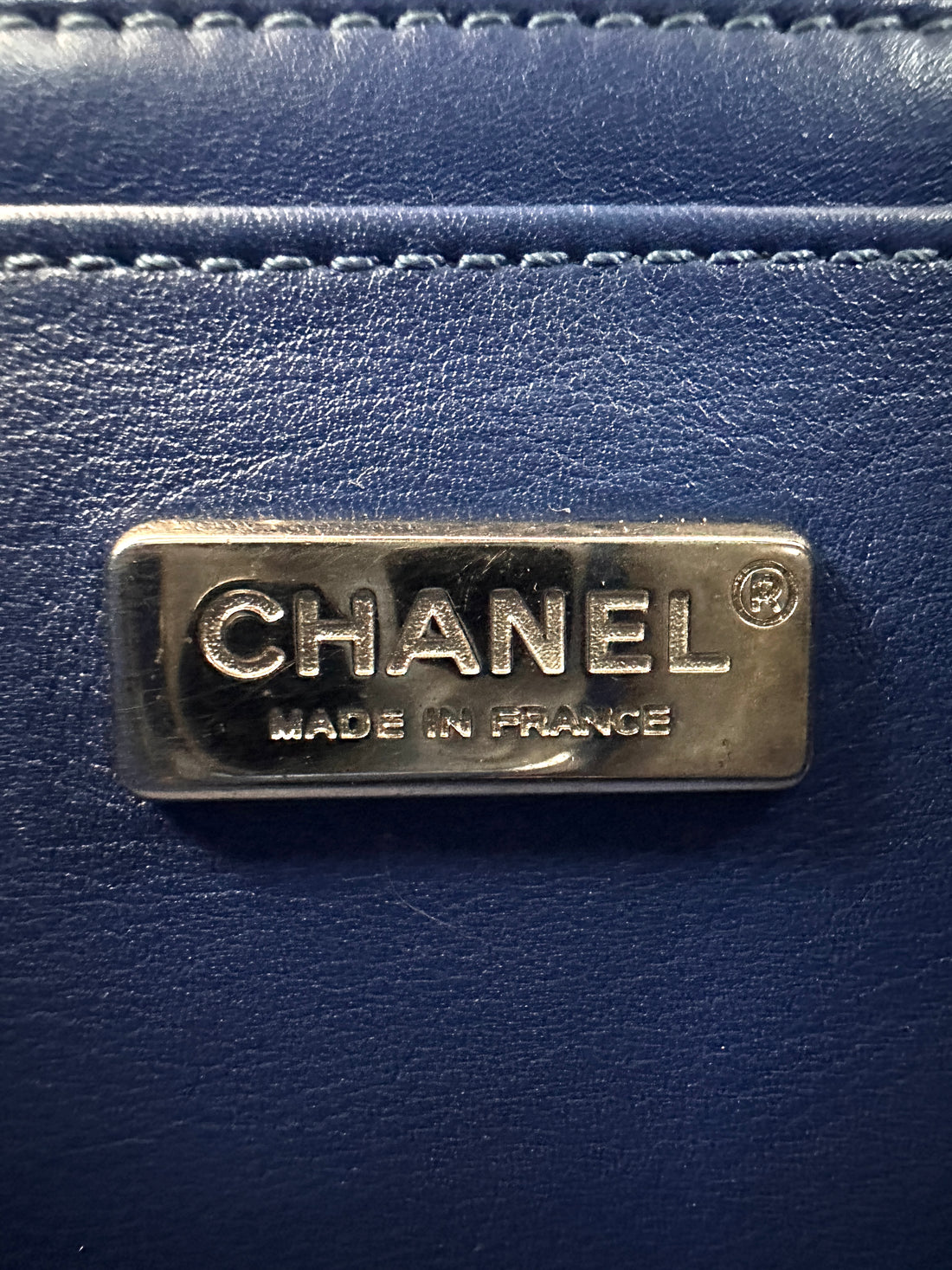Chanel Classic Flap Blue Python Leather Shoulder Bag With Silver Buckle(18***34) IRIS259