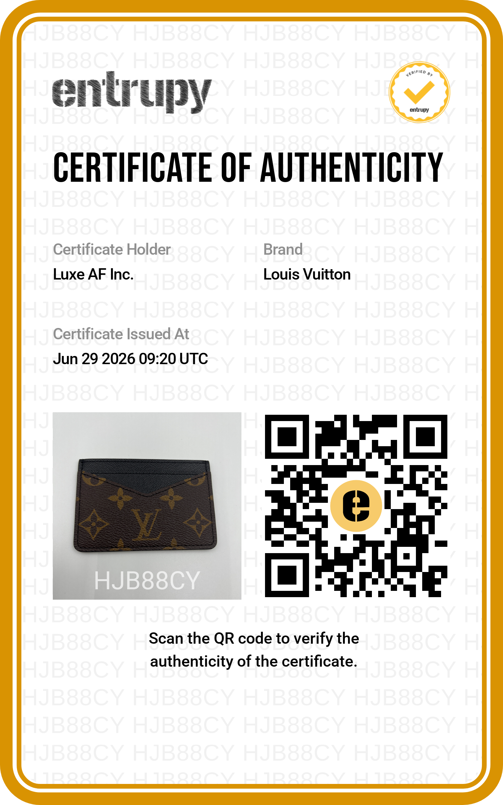 Louis Vuitton Monogram Canvas Neo Porte Cartes LVA13